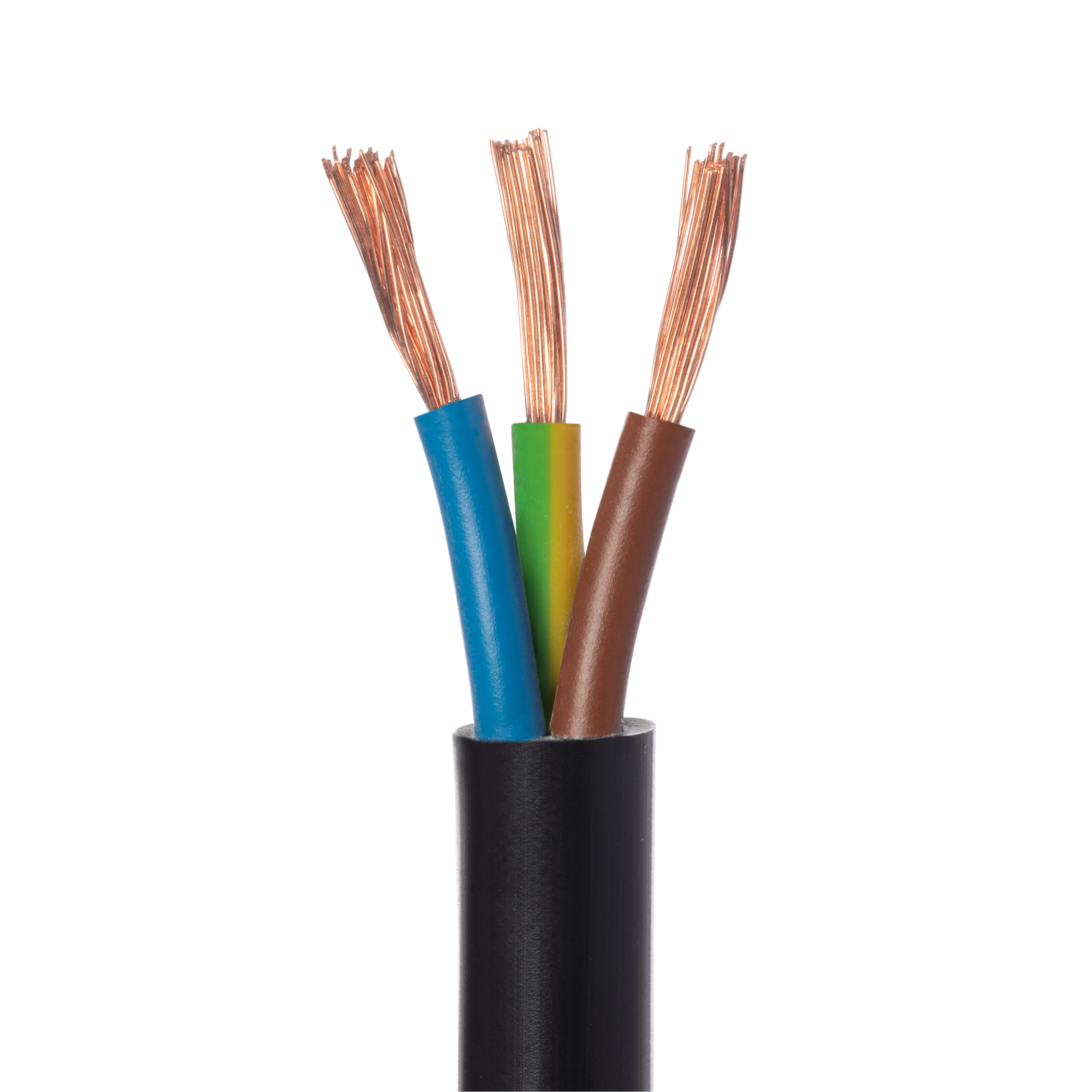 Cable LEXMAN H05VV-F 3X1.5MM2 25M negro - 3