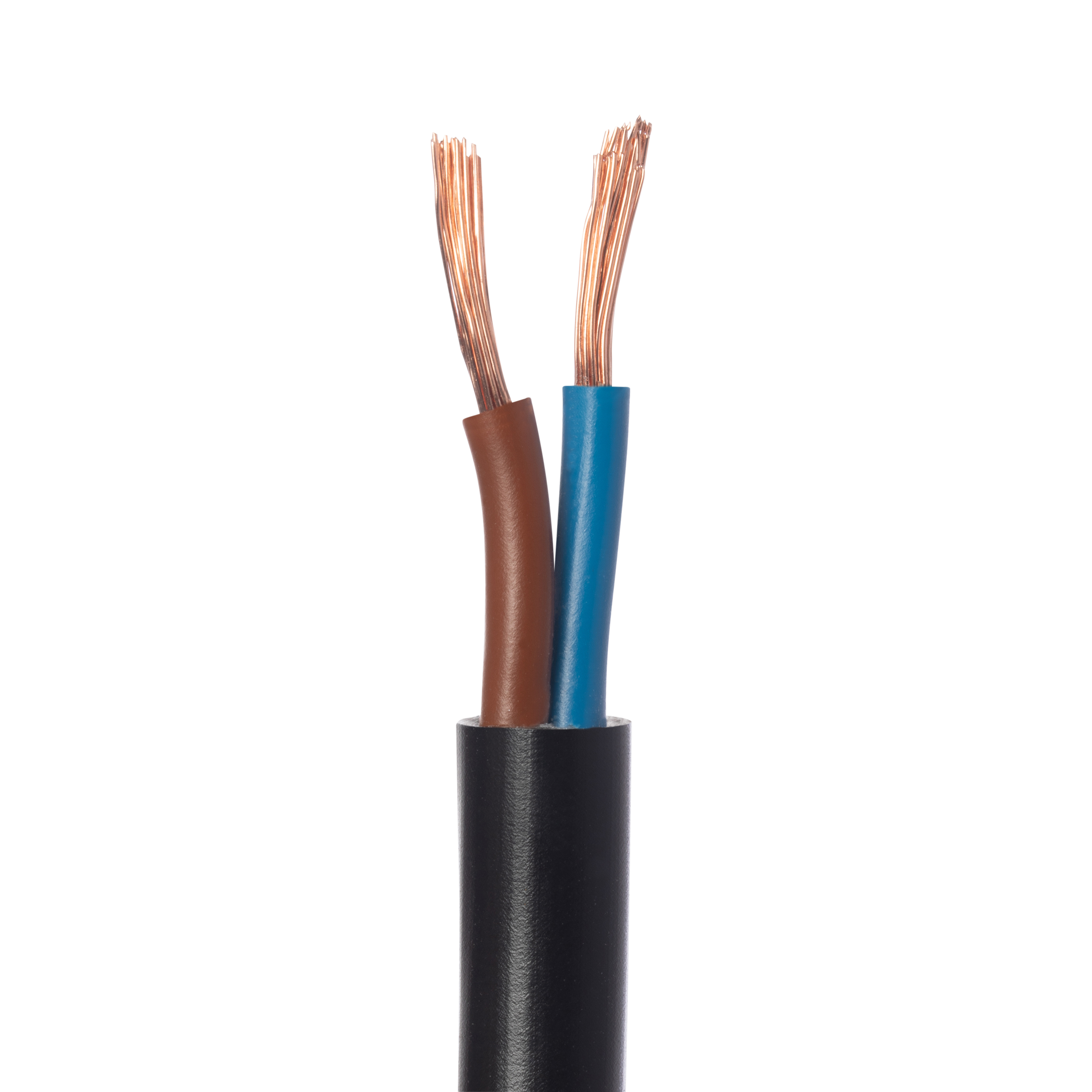 Cable LEXMAN H05VV-F 2X1.5MM2 25M negro - 3