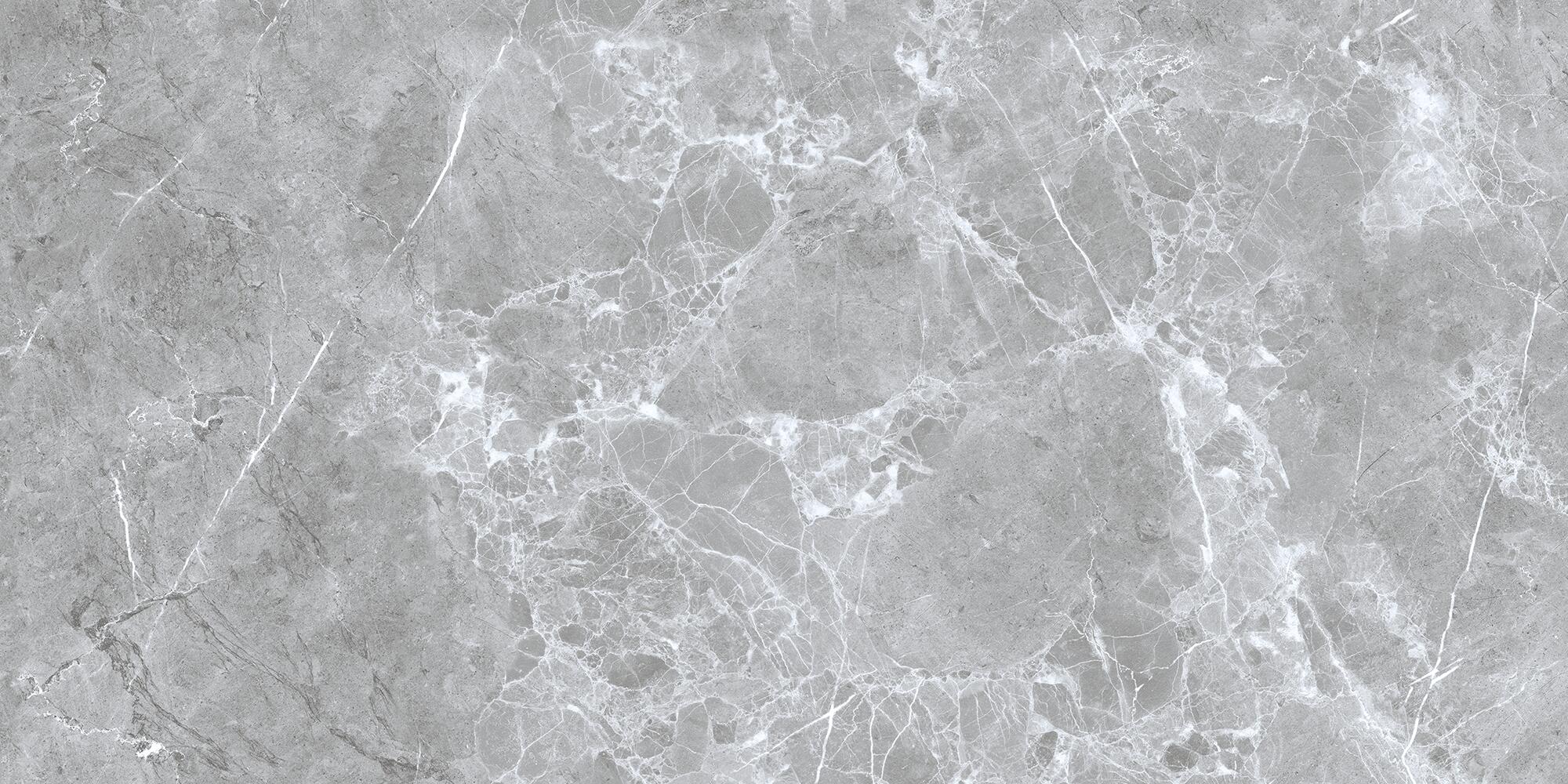 Azulejo cerámico Oniric efecto mármol gris brillo 30x60 cm SALONI - 5