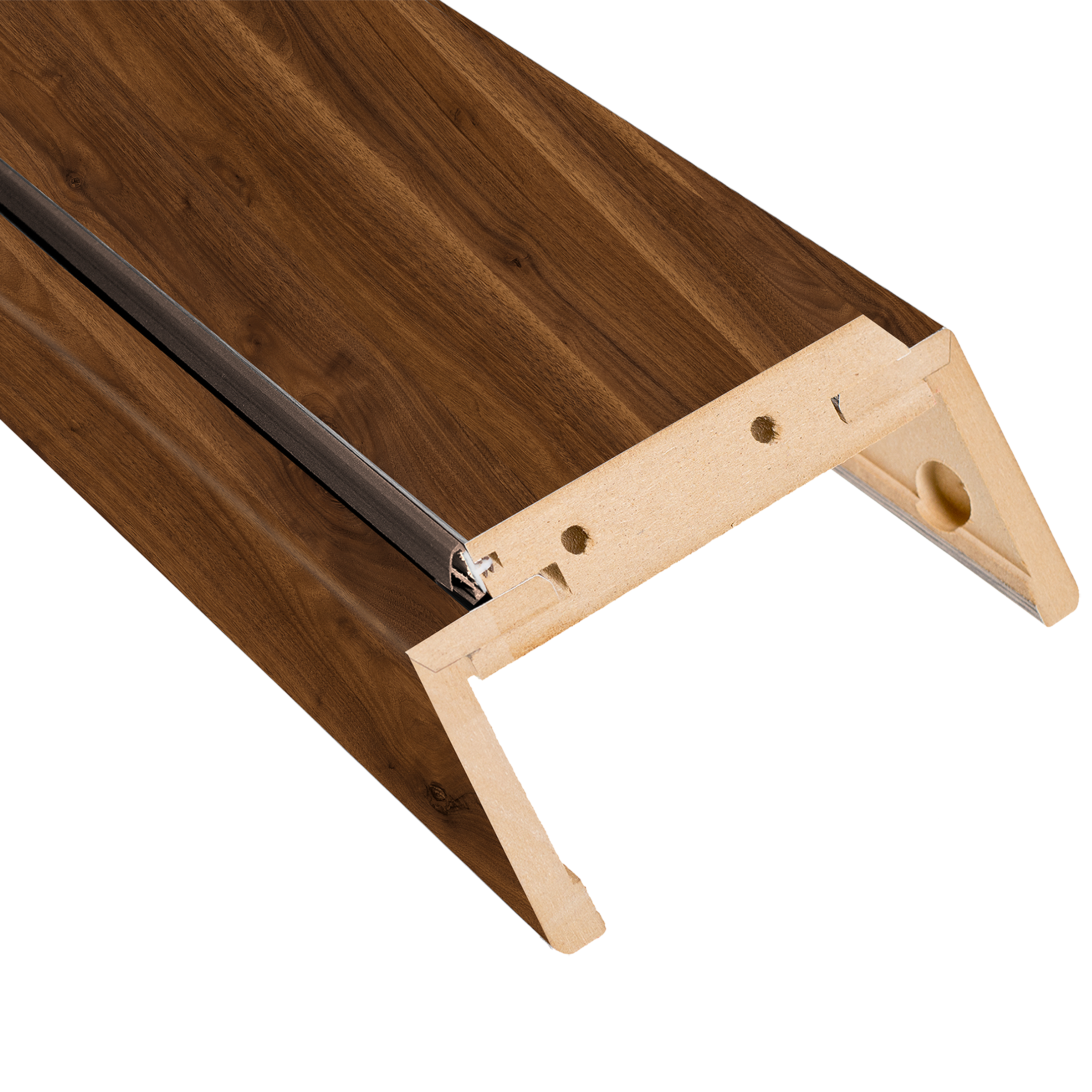 Belka górna 80 ościeżnicy regulowanej orzech trend zakres 220-260 mm Nawadoor
