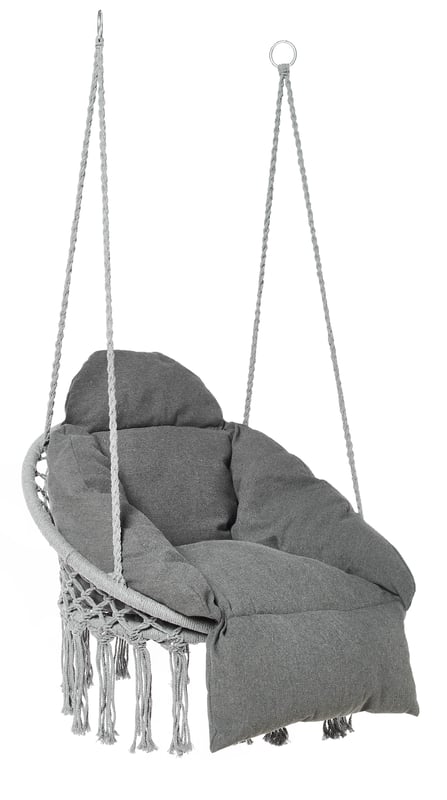 Fotel wiszący gniazdko May antracytowy Corciano