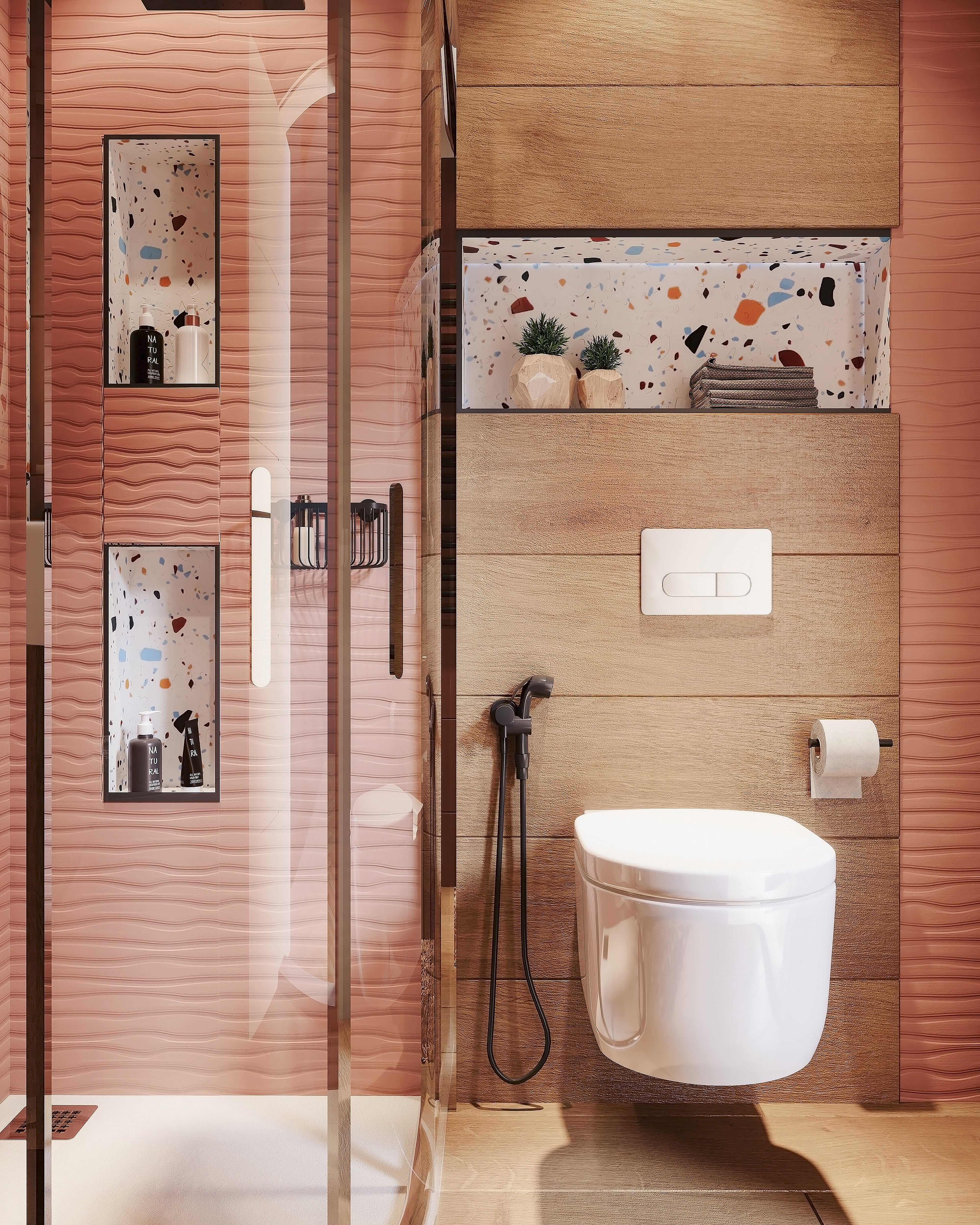 Hornacina pared ducha - Reforma de baños Sincro #baños #banos #reformas  #diseño #design #bathroom #barc…