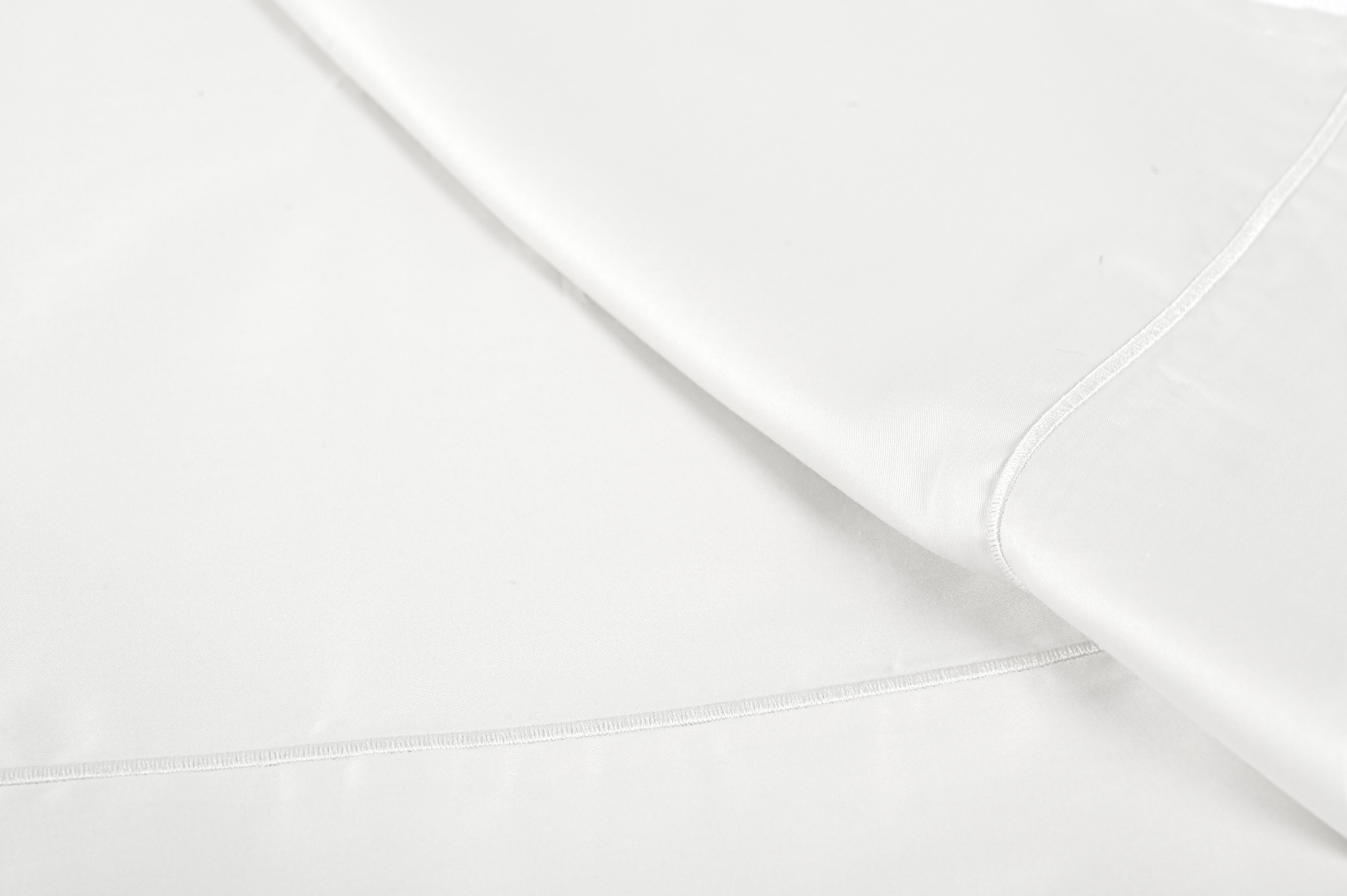 Funda nórdica Doble Bordón algodón egipcio 400 hilos liso blanco para cama de 90 cm - 10