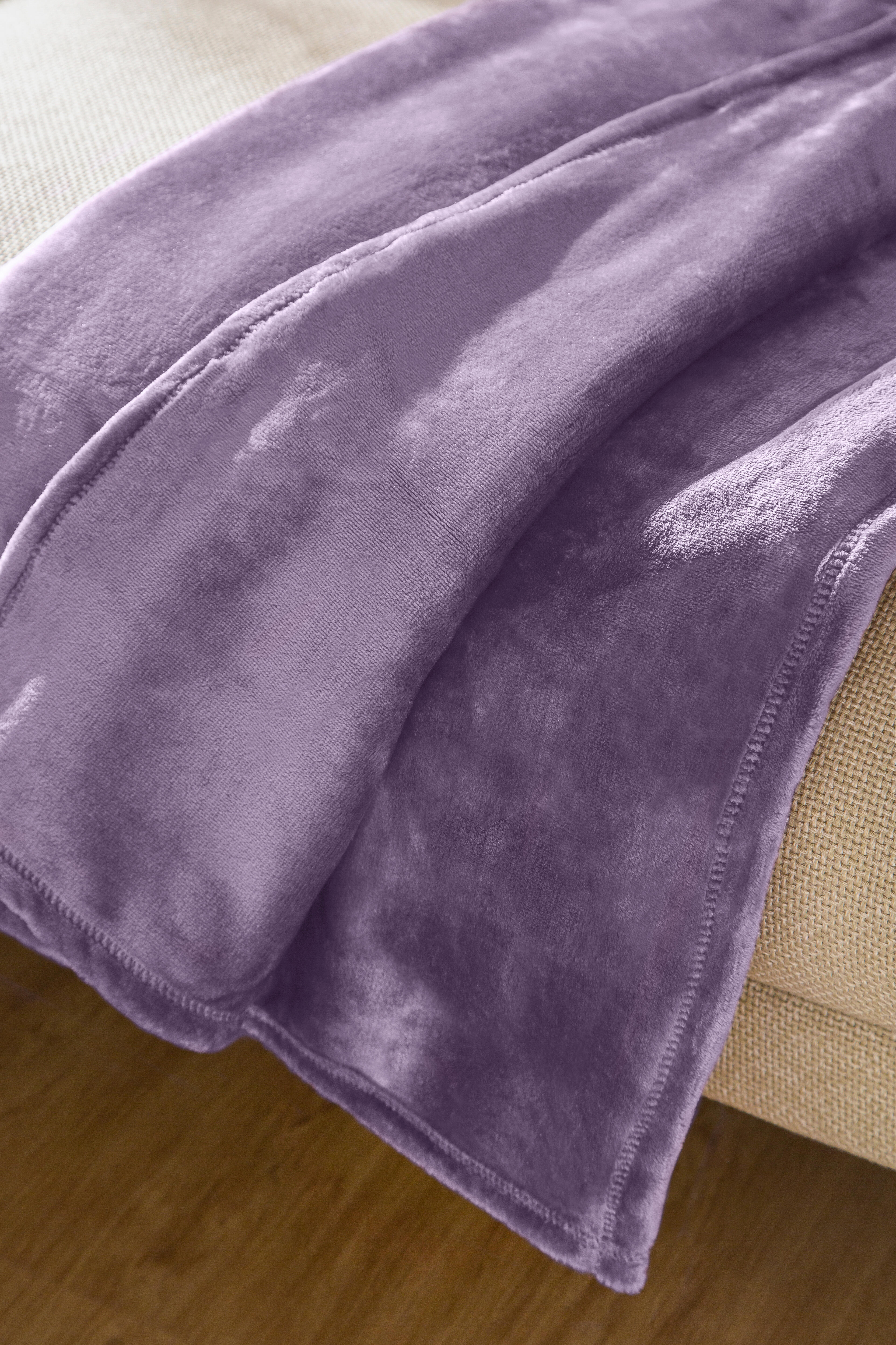 Manta sweety poliéster violeta 130x170 cm