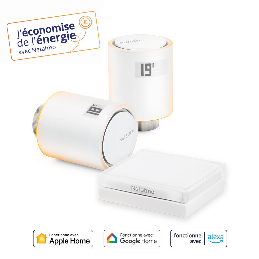 Starter Pack - Têtes Thermostatiques Intelligentes NETATMO - 2