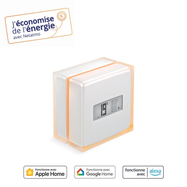 Thermostat connecté chaudière, pompe à chaleur air/ eau NETATMO