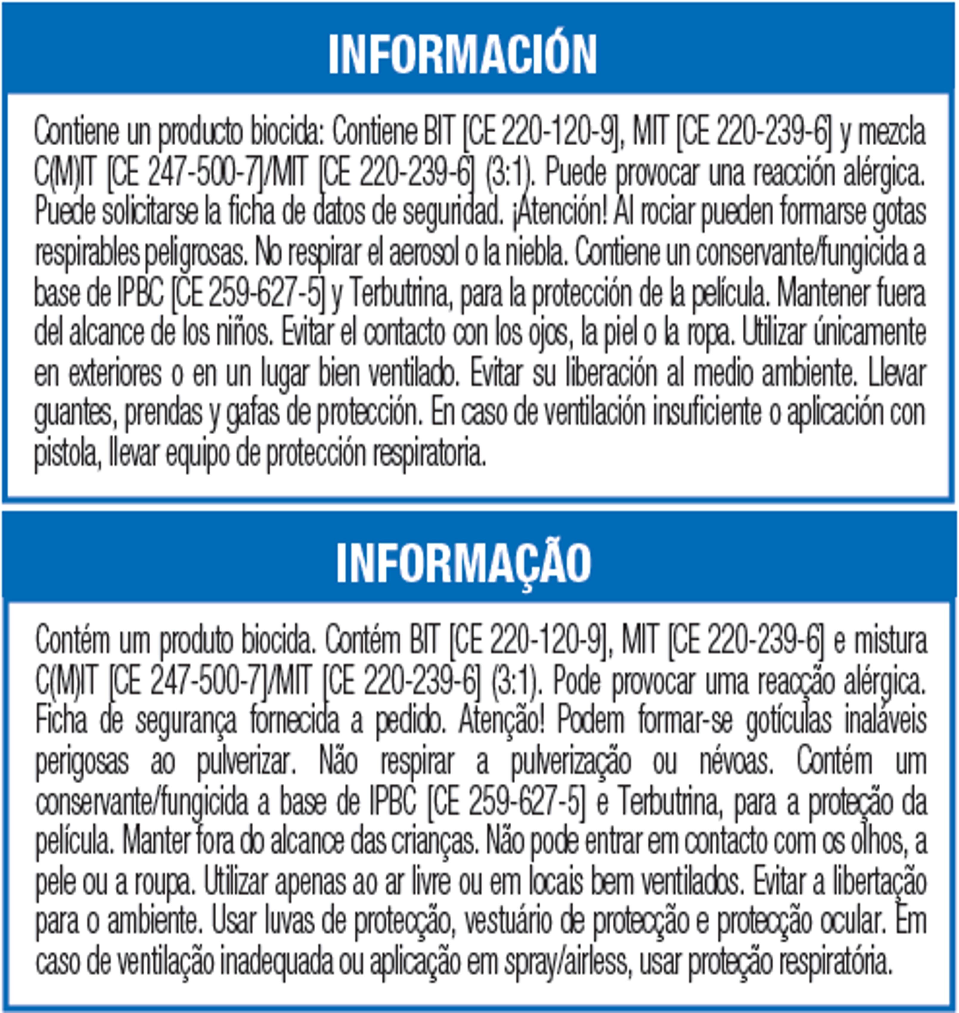 Tinta exterior mate 8 anos 1 L Branco Luxens - 7