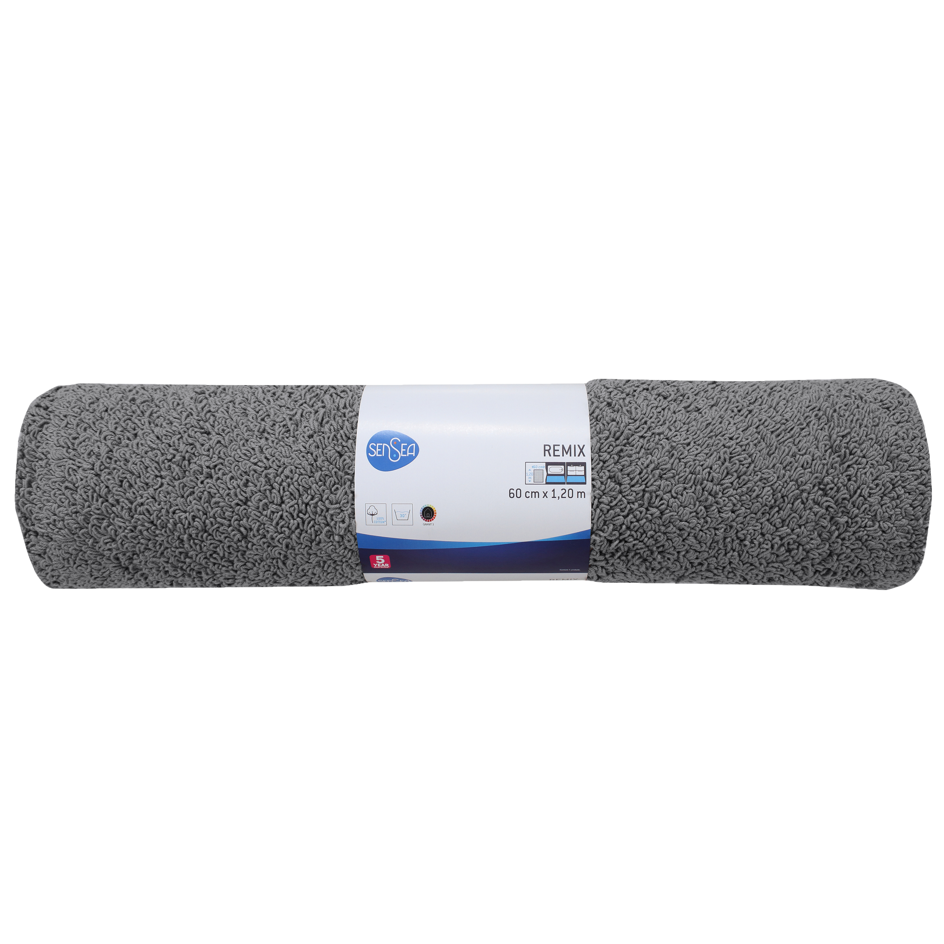 Tapis de bain l.60 x L.120 cm granit 3 Remix SENSEA - 8