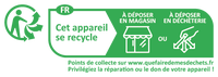 Votre appareil électrique se recycle, consulter le site web quefairedemesdechets.fr