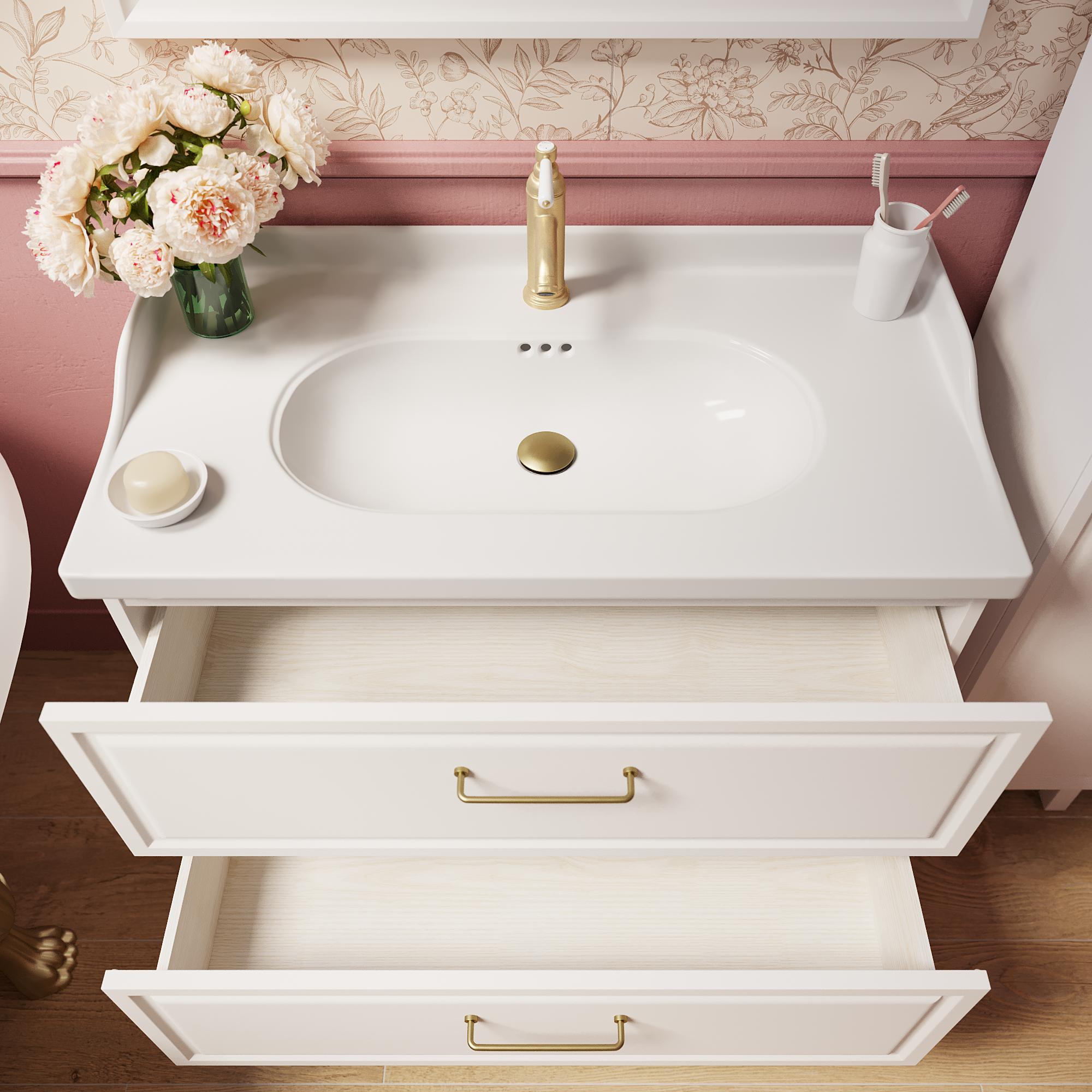 Umywalka meblowa Charm 91 x 49 Sensea - 12