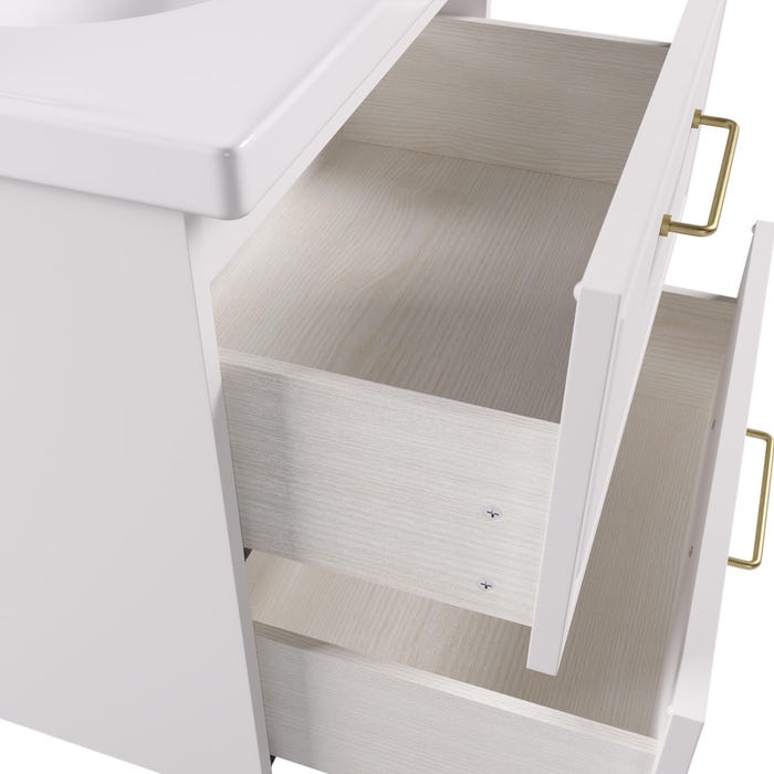 tiroirs du meuble charm sensea ouvert pour montrer la fermeture silencieuse