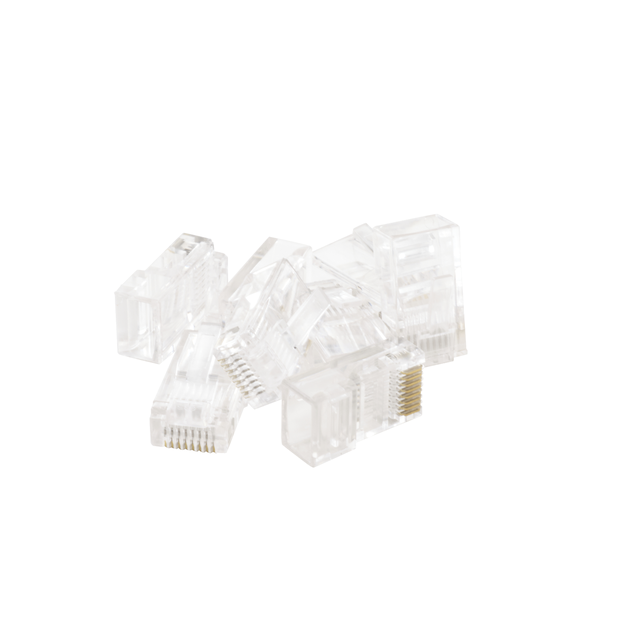 Accessori per telefono, pc e rete RJ45 LEXMAN D12SP25 5 m trasparente 12 pezzi