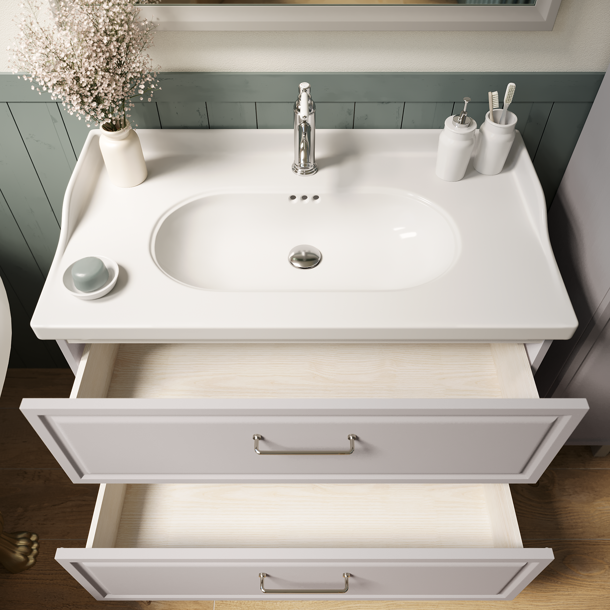 Umywalka meblowa Charm 91 x 49 Sensea - 11