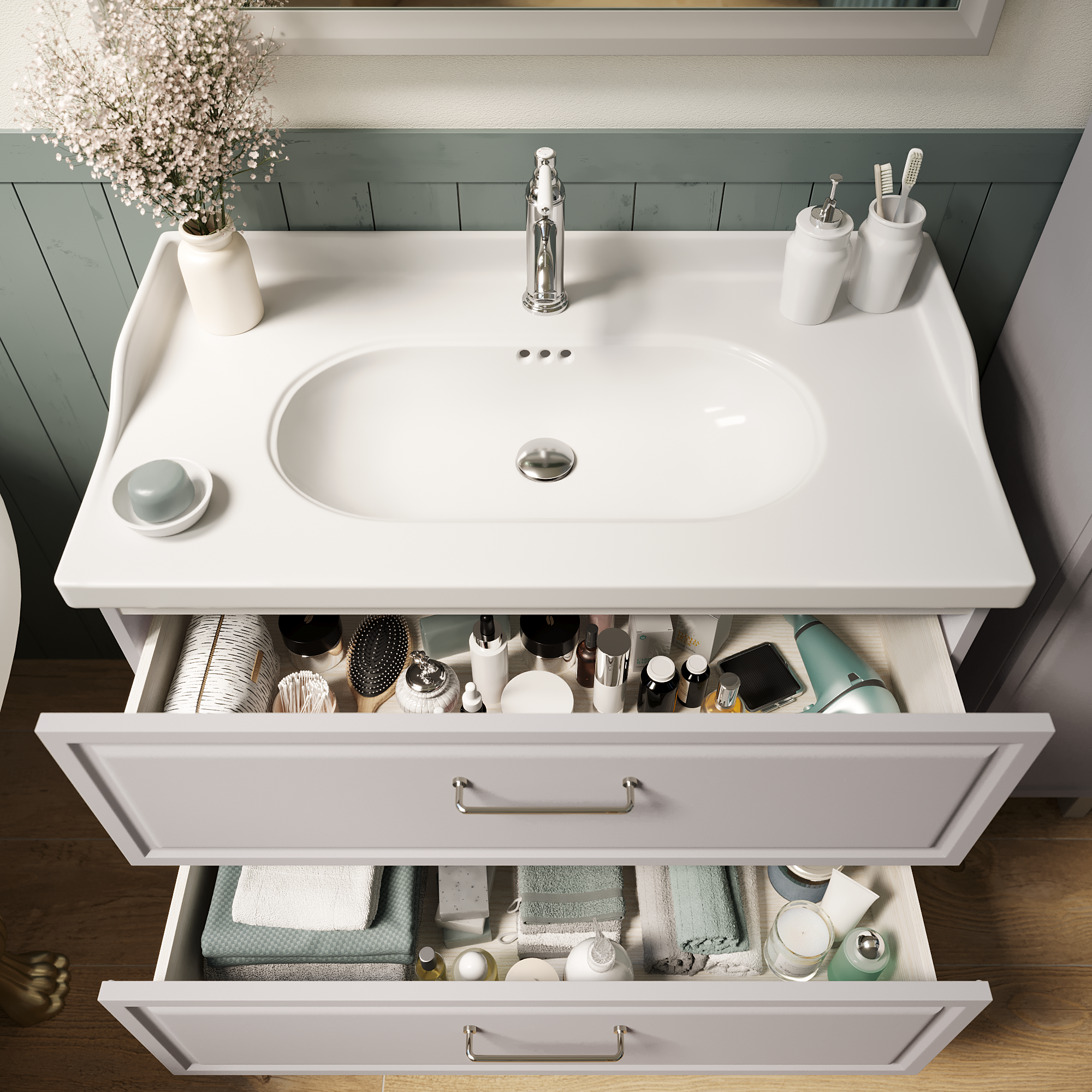 Umywalka meblowa Charm 91 x 49 Sensea - 10