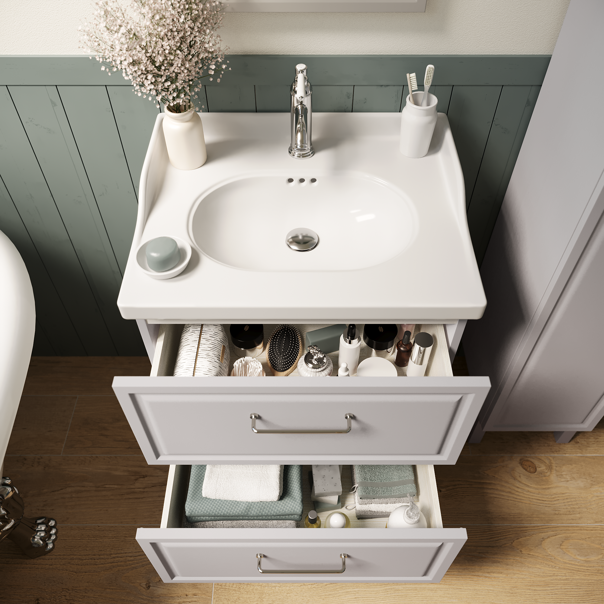 Umywalka meblowa 61 x 49 Sensea - 12