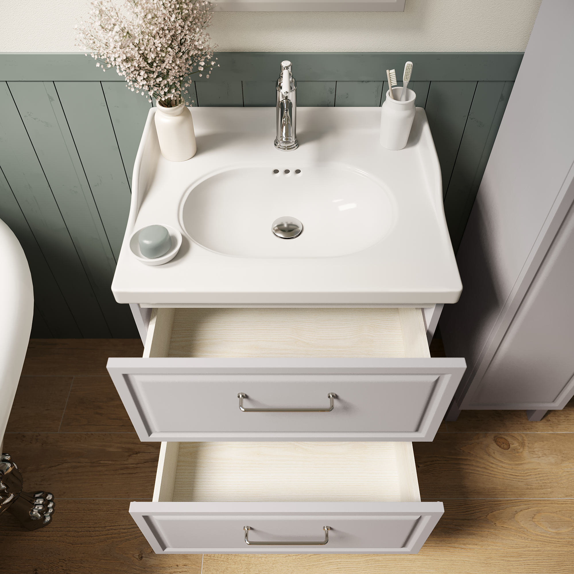 Umywalka meblowa 61 x 49 Sensea - 11