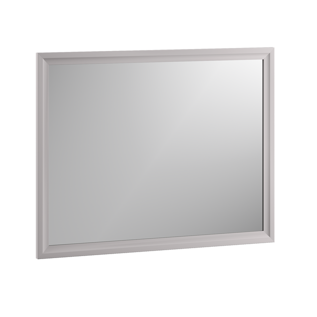 Miroir encadré l.90 x H.70 cm, gris, SENSEA Charm