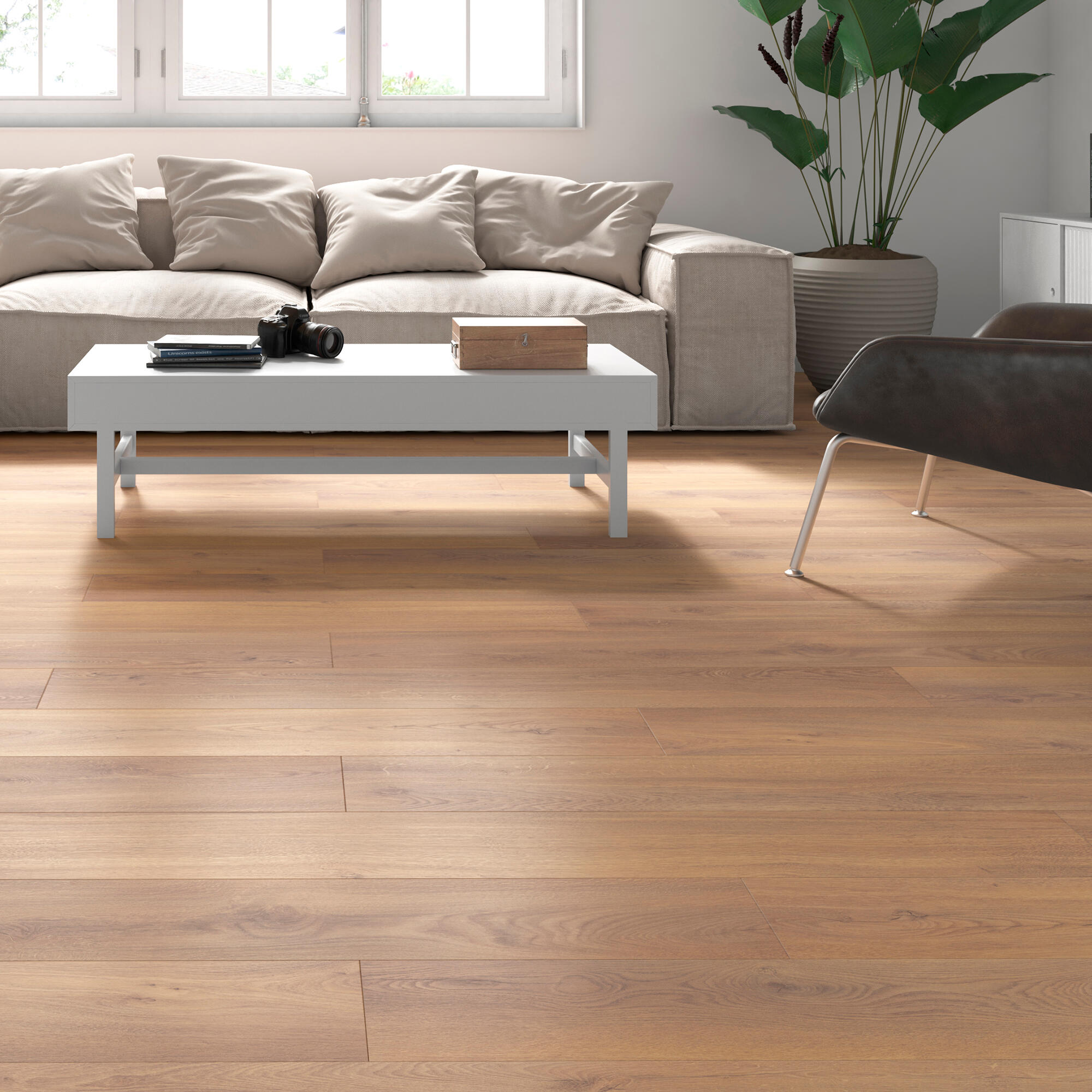 Suelo Laminado Kaindl Roble Brione | Resistente, Fácil De Limpiar Y Colocar | Alternativa Económica Al Parqué Con Aspecto Natural Y Auténtico