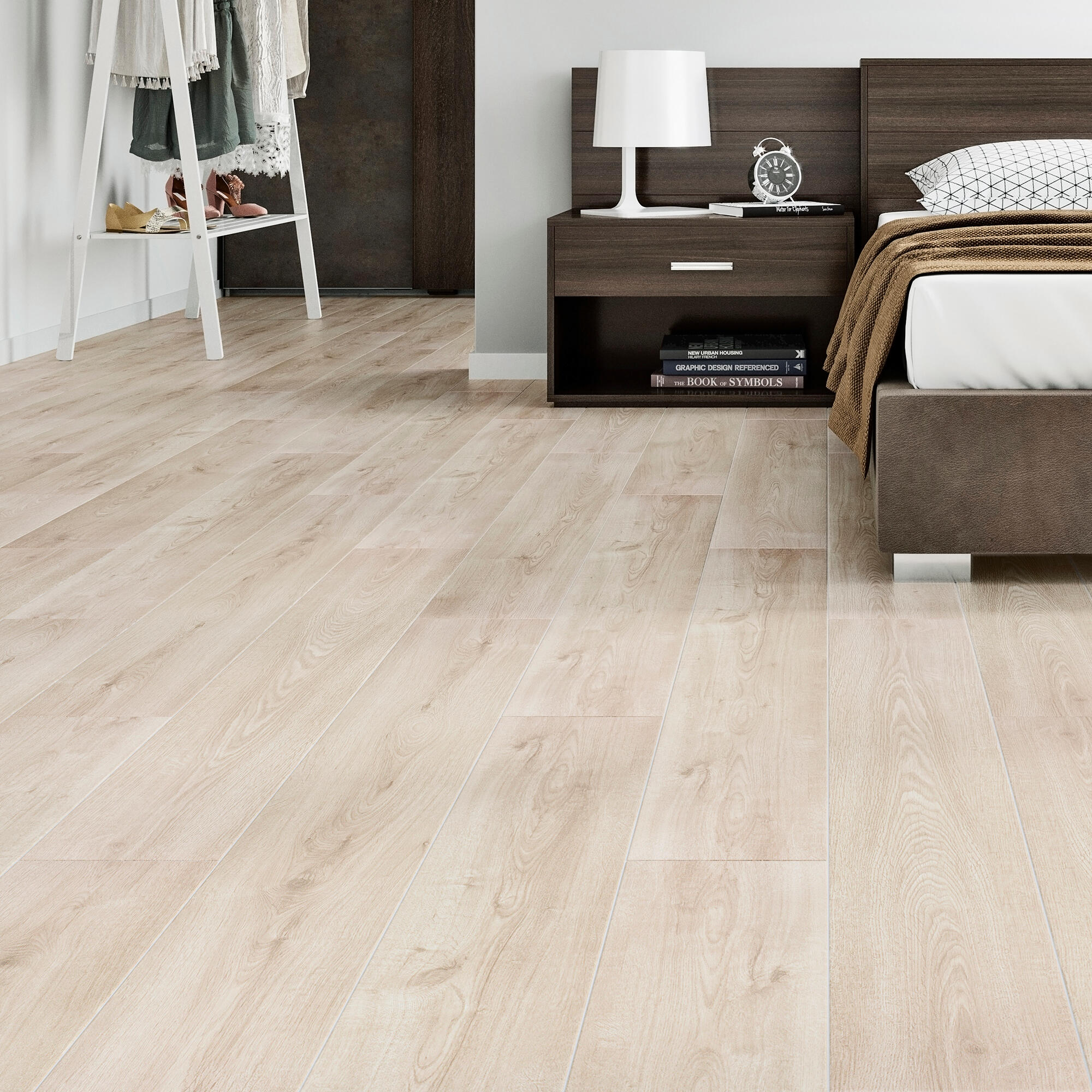 Suelo laminado intenso 8mm cáceres efecto madera natural ac5 bg215 artens