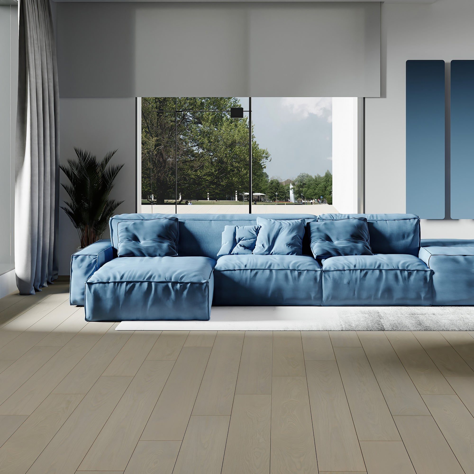 Parquet multicapa monolama select xxl roble gris mate 219x25 cm