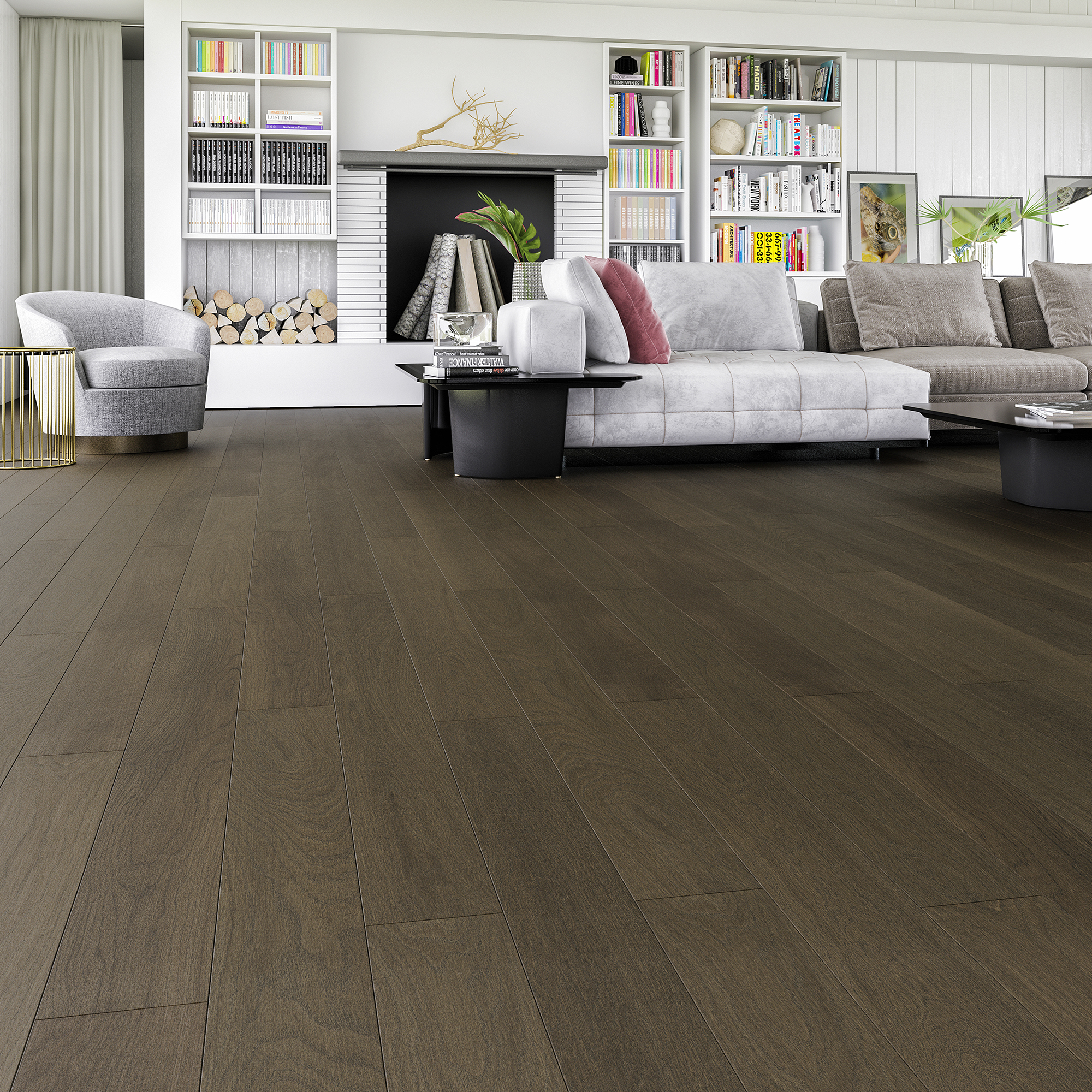 Parquet multicapa monolama select xxl roble chocolate mate 219x25 cm