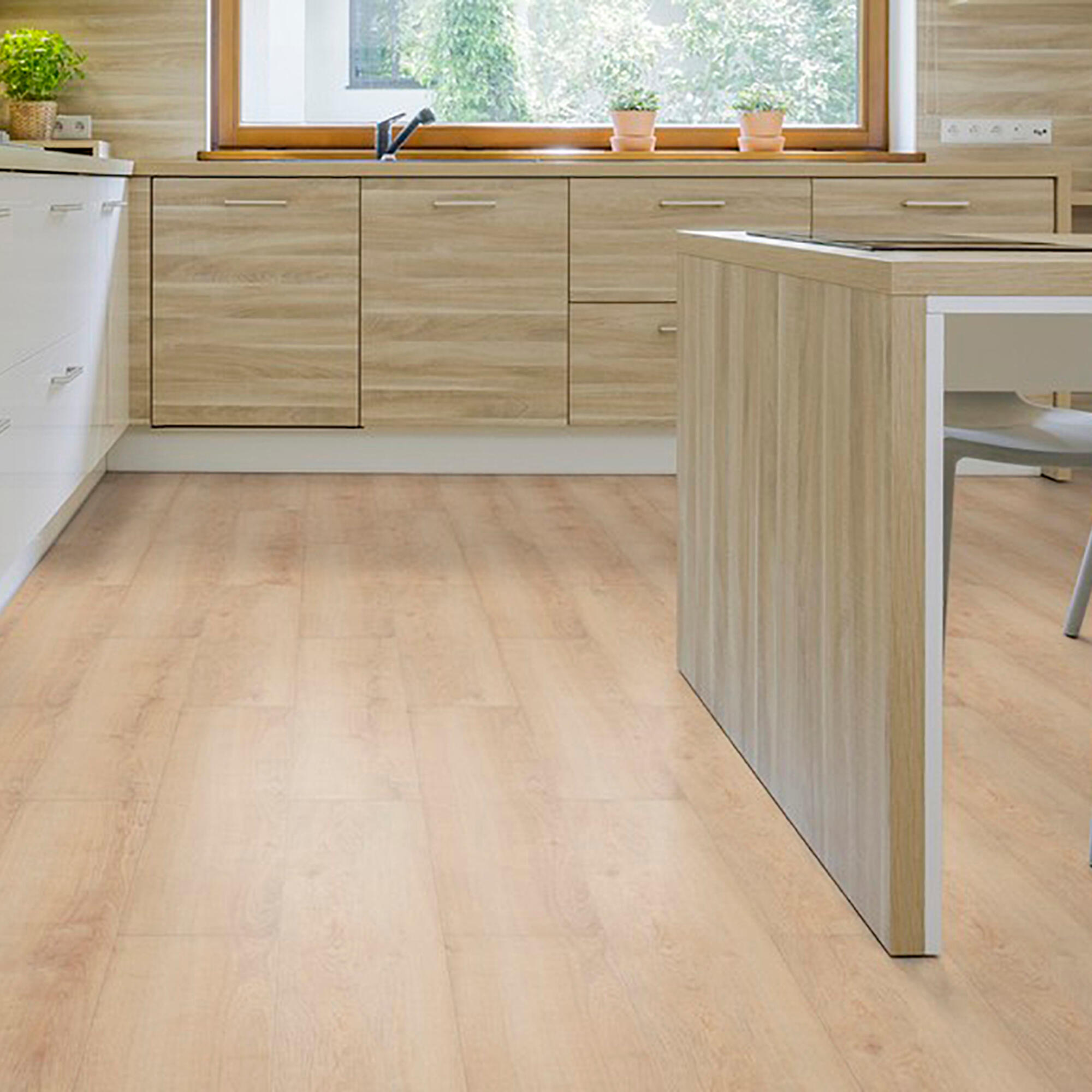 Suelo vinílico lvt click tarkett 6.5mm oak natural