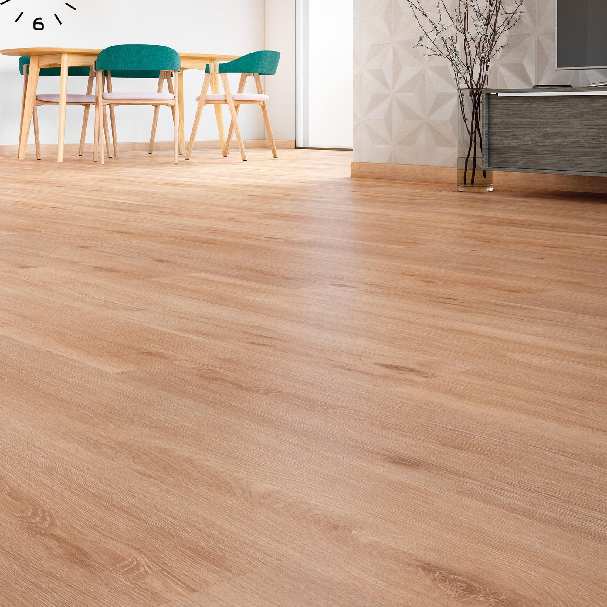 Suelo laminado intenso 8mm Lerida efecto madera natural AC5 NAT365 ...