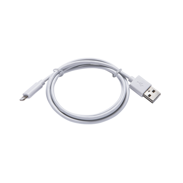 Câble USBA/Lightning, 1m, blanc, Lexman