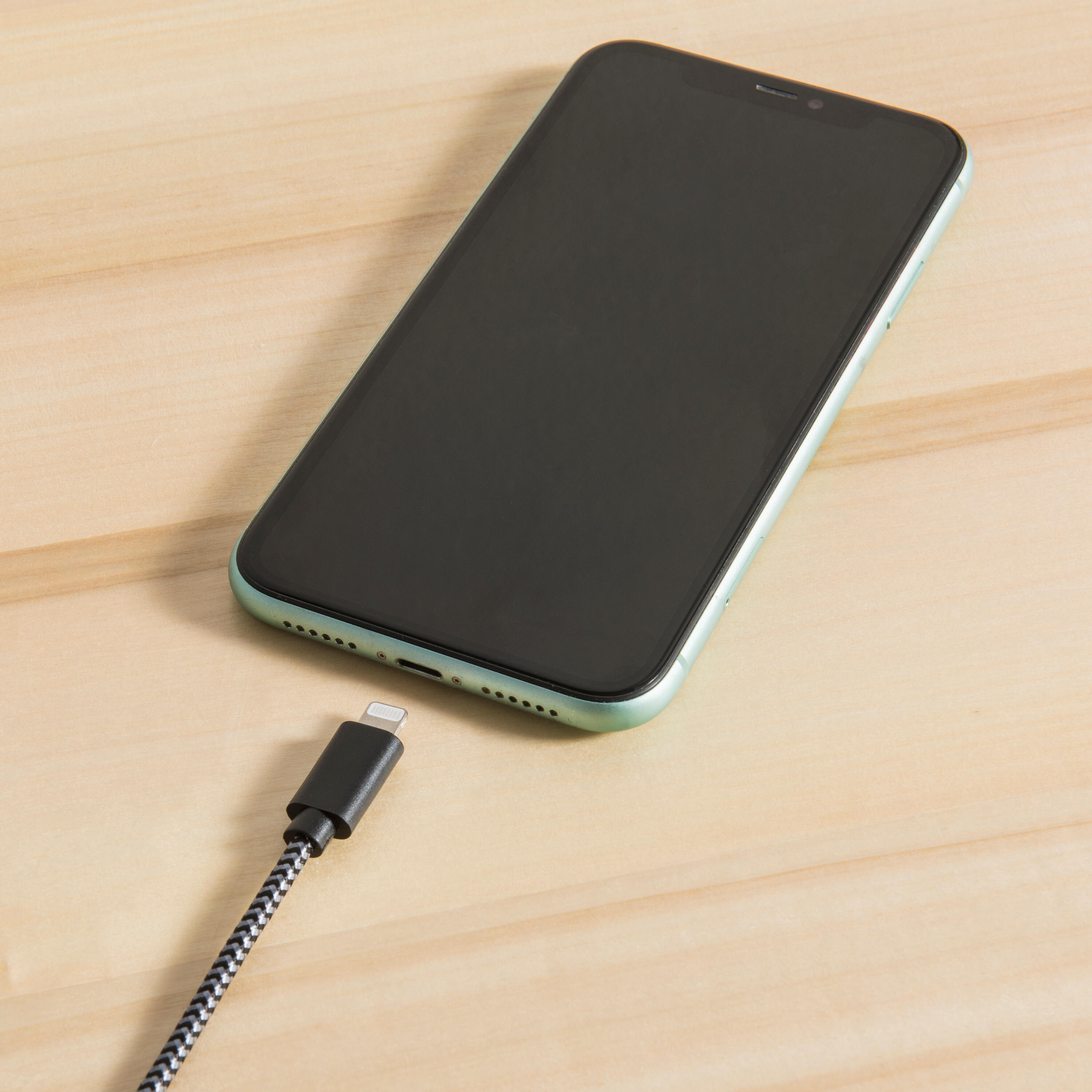 Câble USBA/Lightning, 2m, gris, Lexman - 2