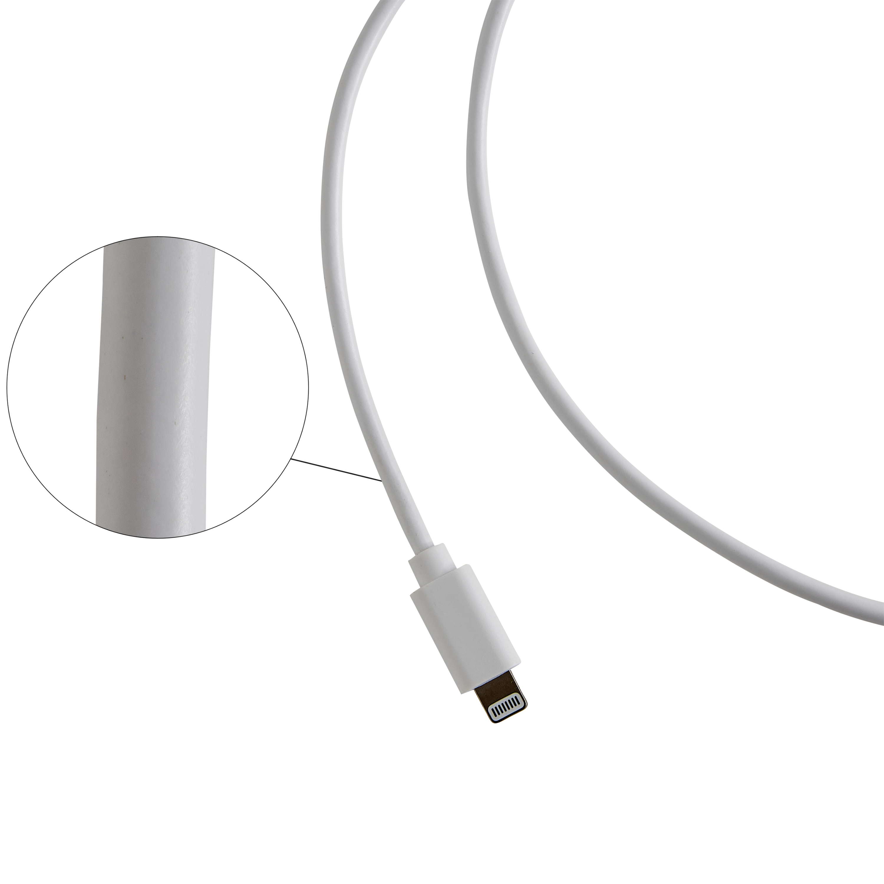 Câble USBA/Lightning, 1m, blanc, Lexman - 3