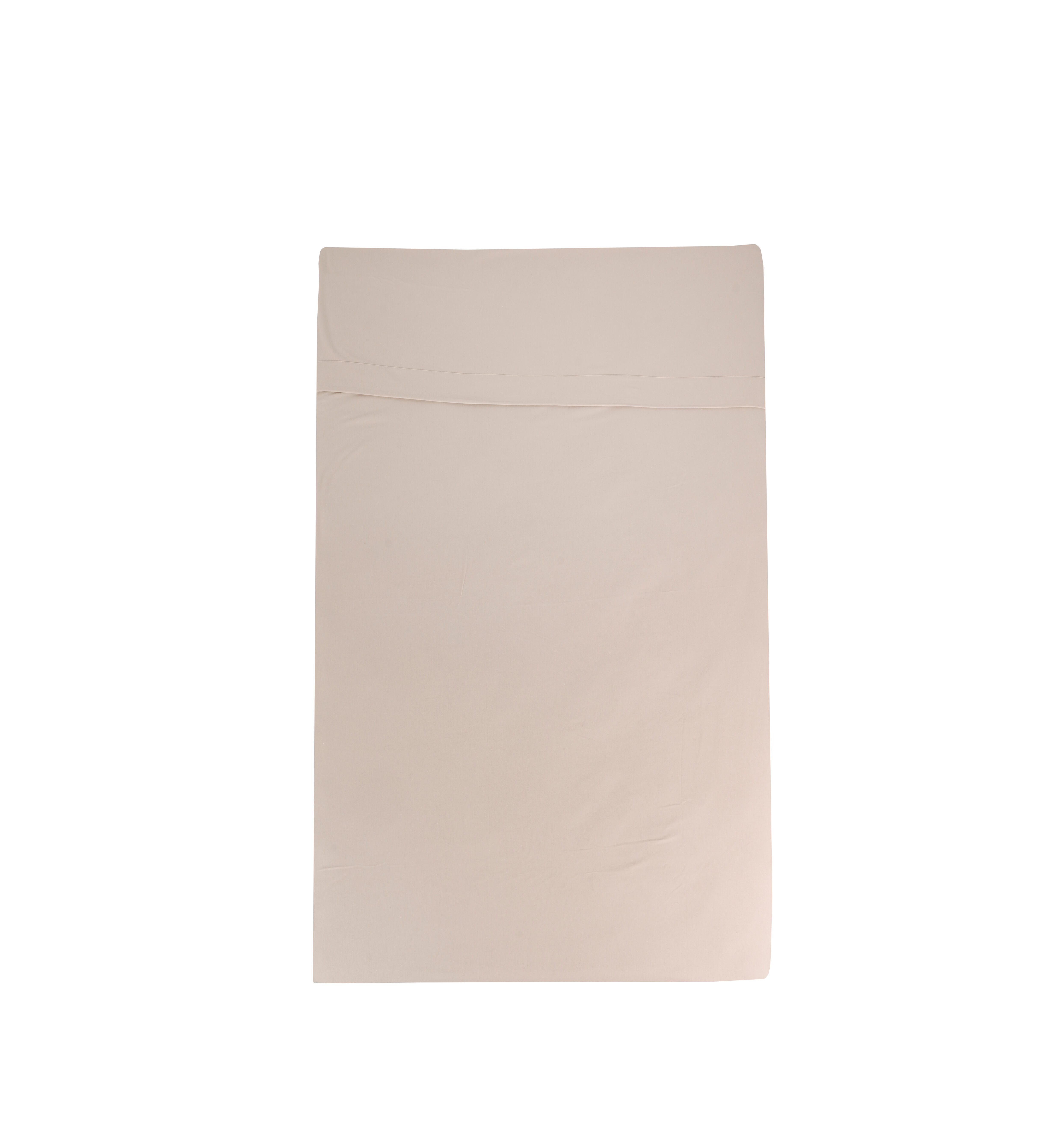 Sábana encimera Franela algodón 80  hilos beige cama 90 cm - 3