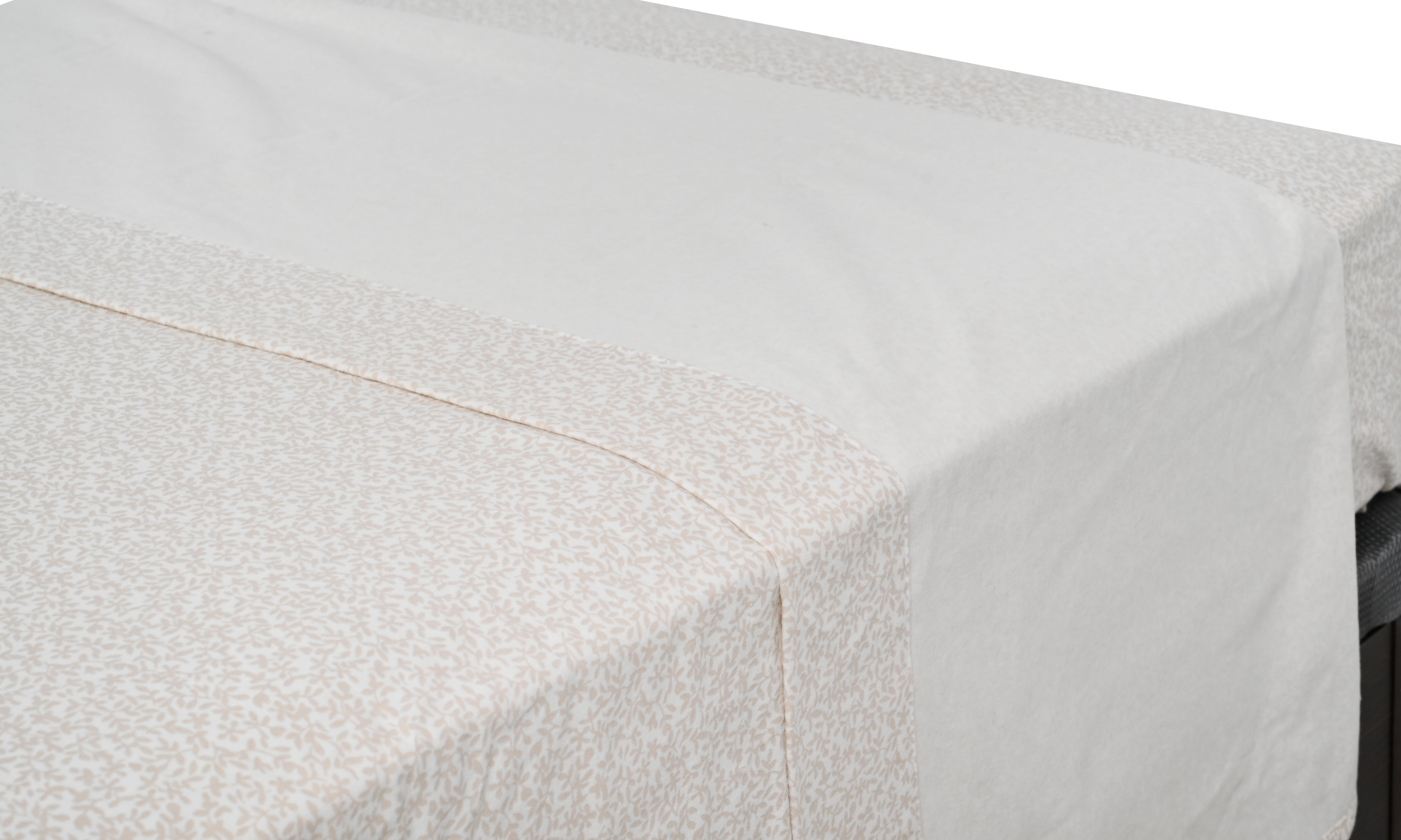 Sábana encimera Franela algodón 80  hilos beige cama 90 cm - 24