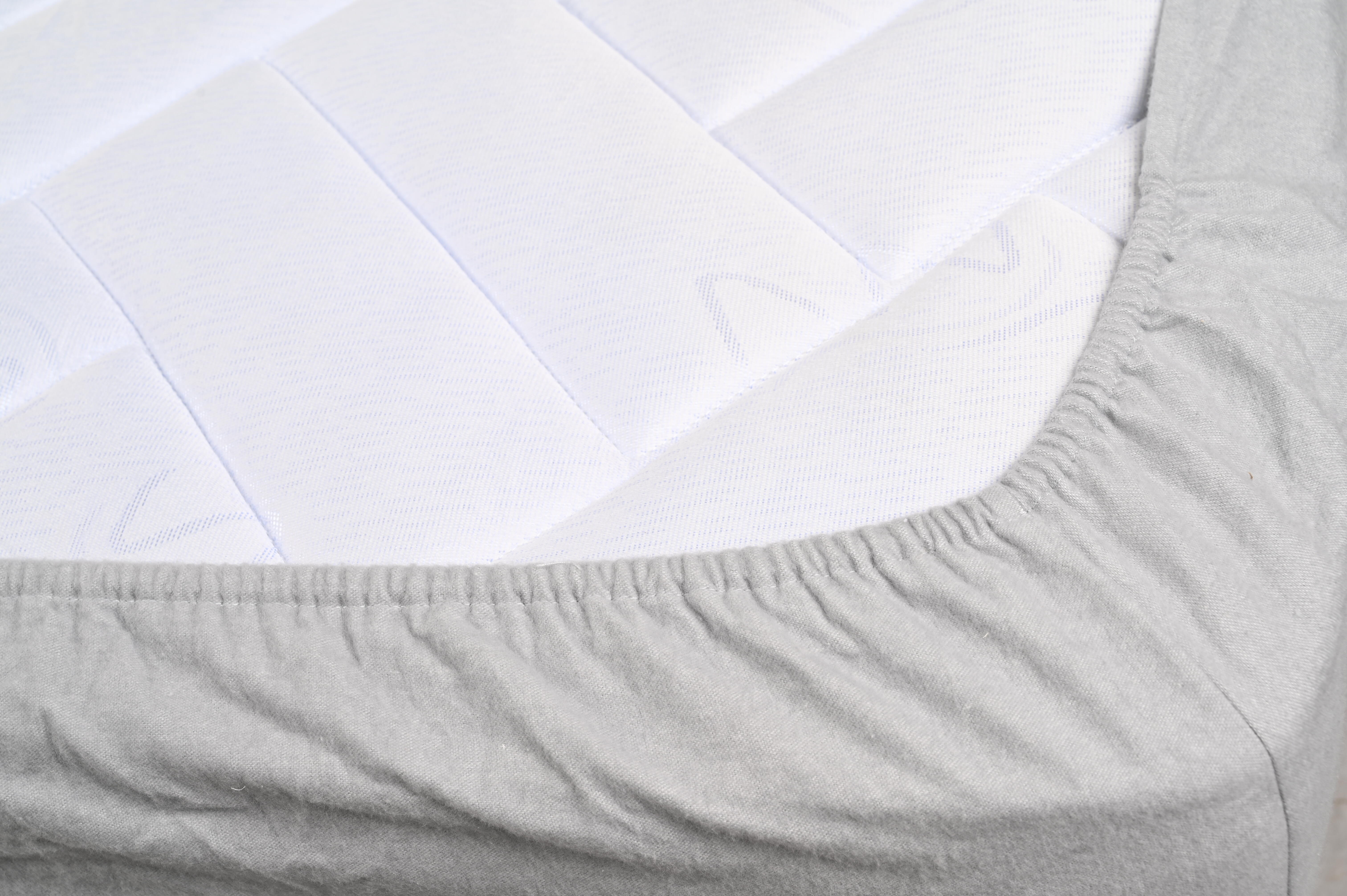 Sábana bajera con elástico algodón franela 80 hilos gris 150x200 para cama de 150 cm - 24