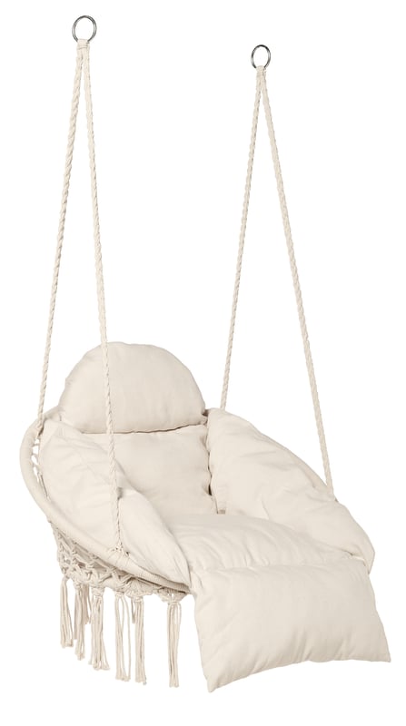 Fotel wiszący gniazdko May beżowy Corciano