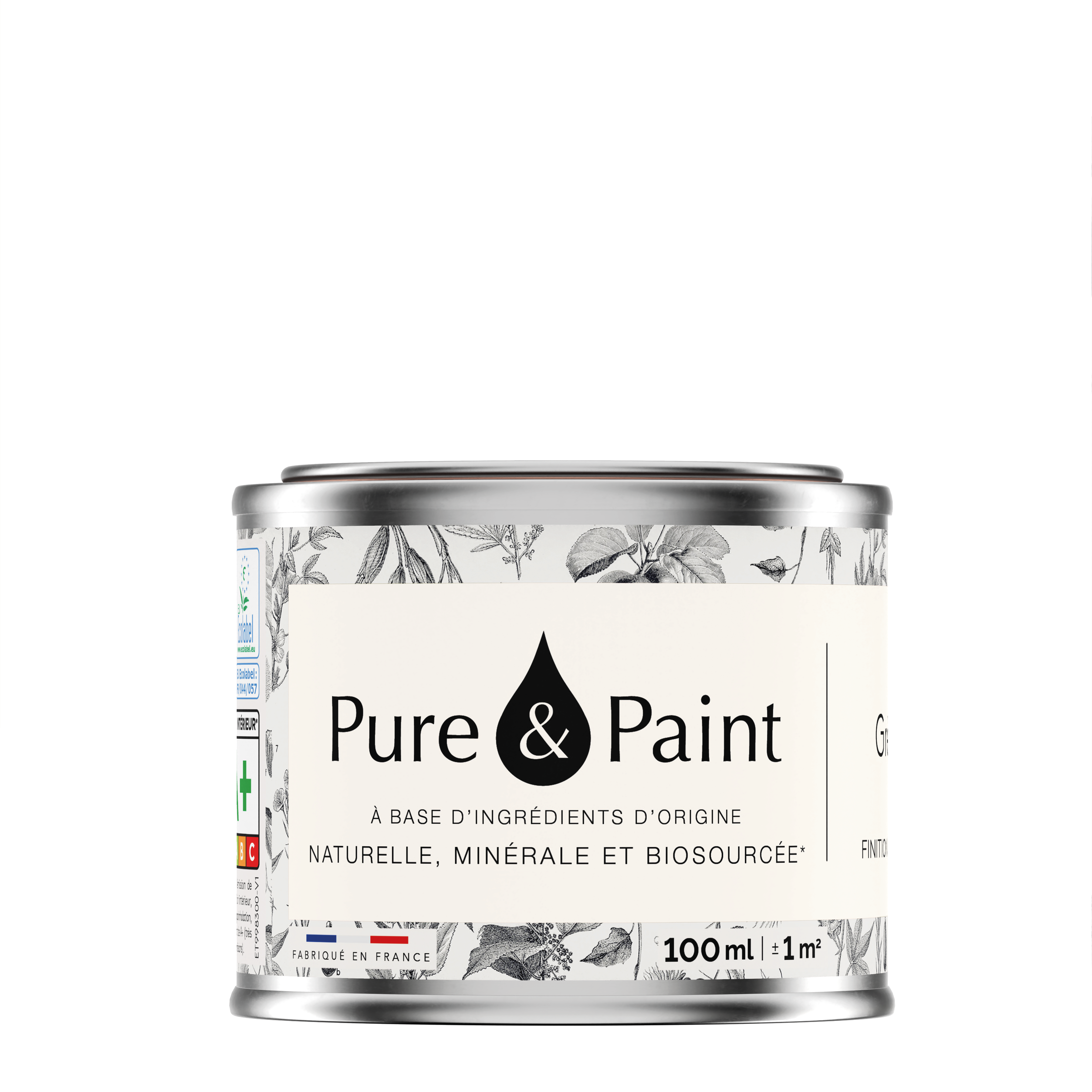 Testeur peinture mur, boiserie grèce velours PURE & PAINT , 0.1L - 6