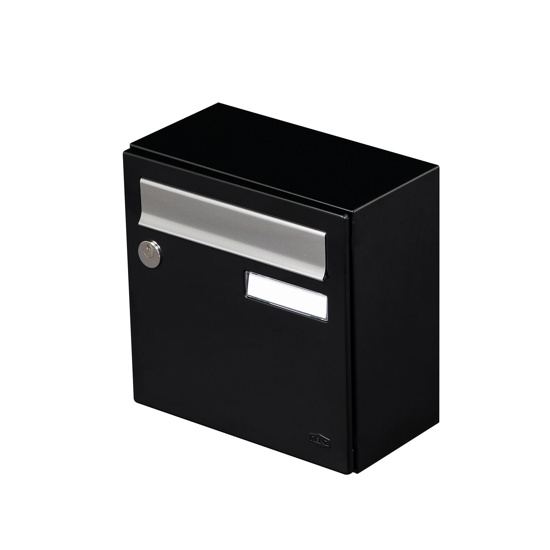 Mat Aux Rapper Boîte aux lettres compacte 1 porte extérieur RENZ Allure acier noir mat ...