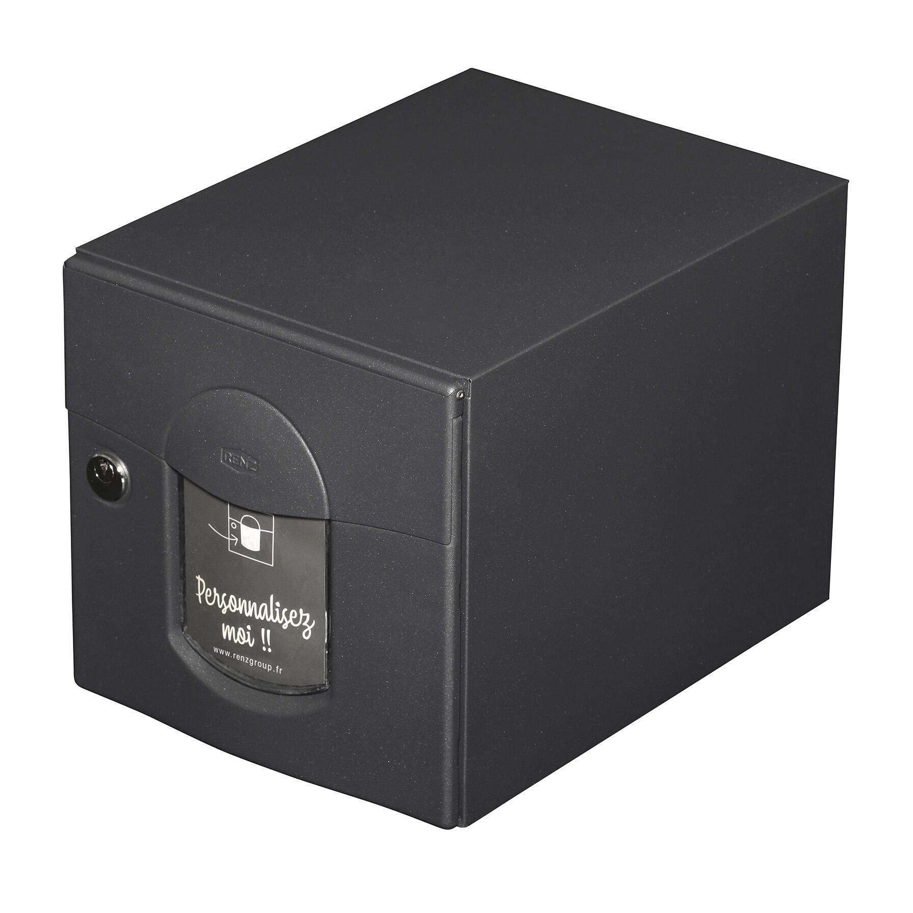Boîte aux lettres normalisée 1 porte extérieur RENZ Soléa acier anthracite mat - 3
