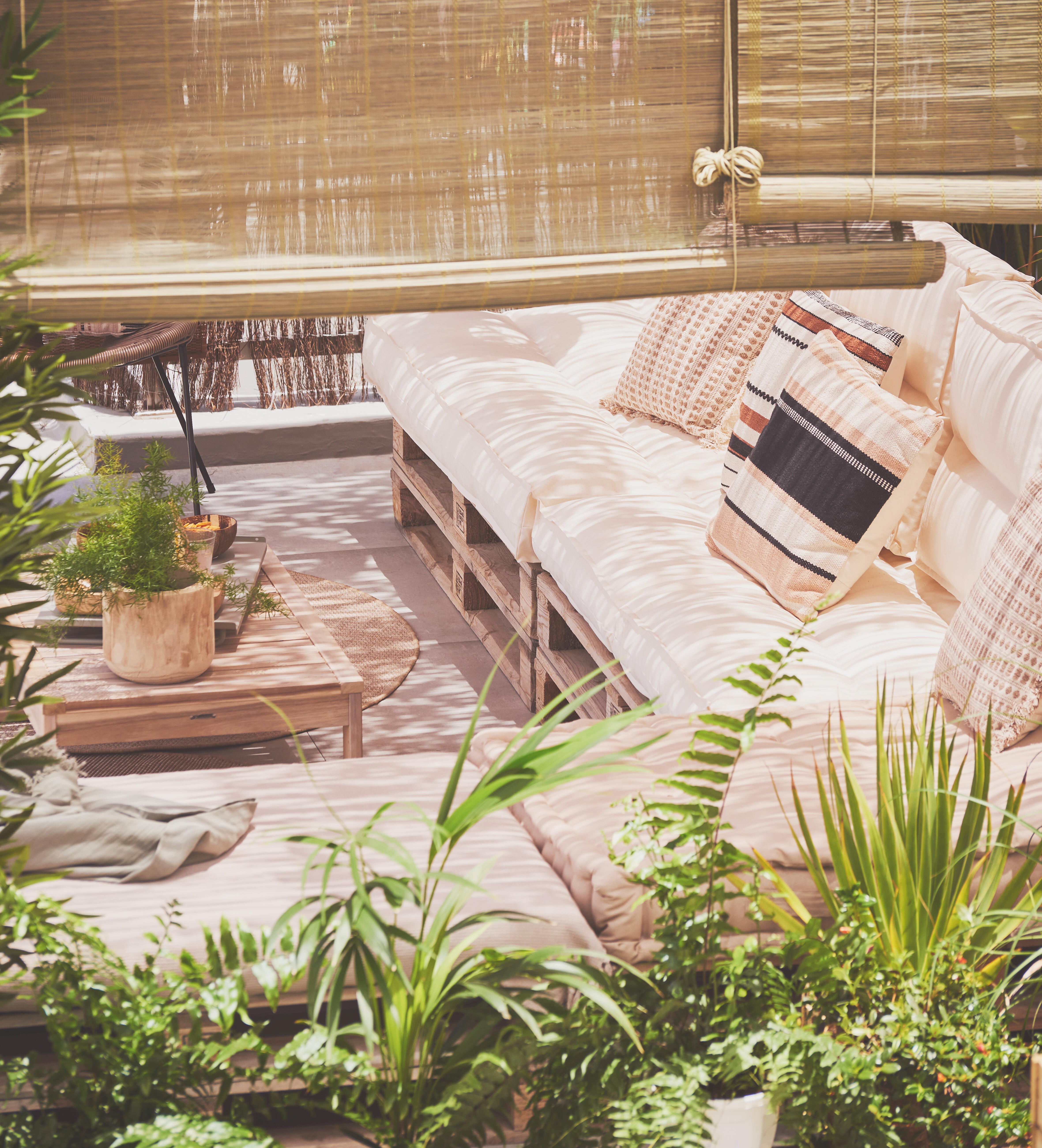 Conjunto jardim relax sofá e mesa Acácia Solaris Naterial - 24