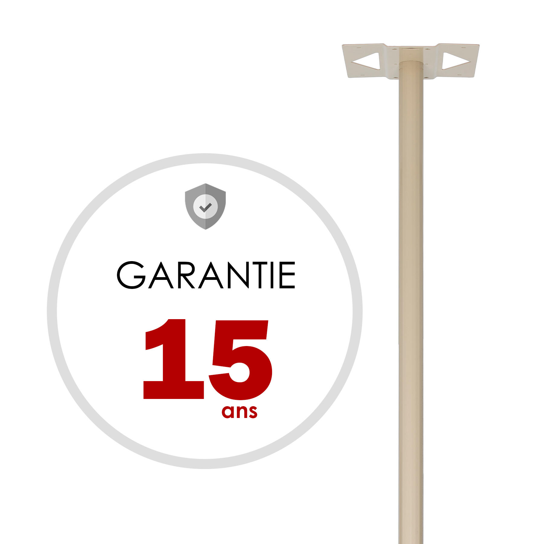 Pied H.116 x l.33 x P.5 cm RENZ, beige - 5