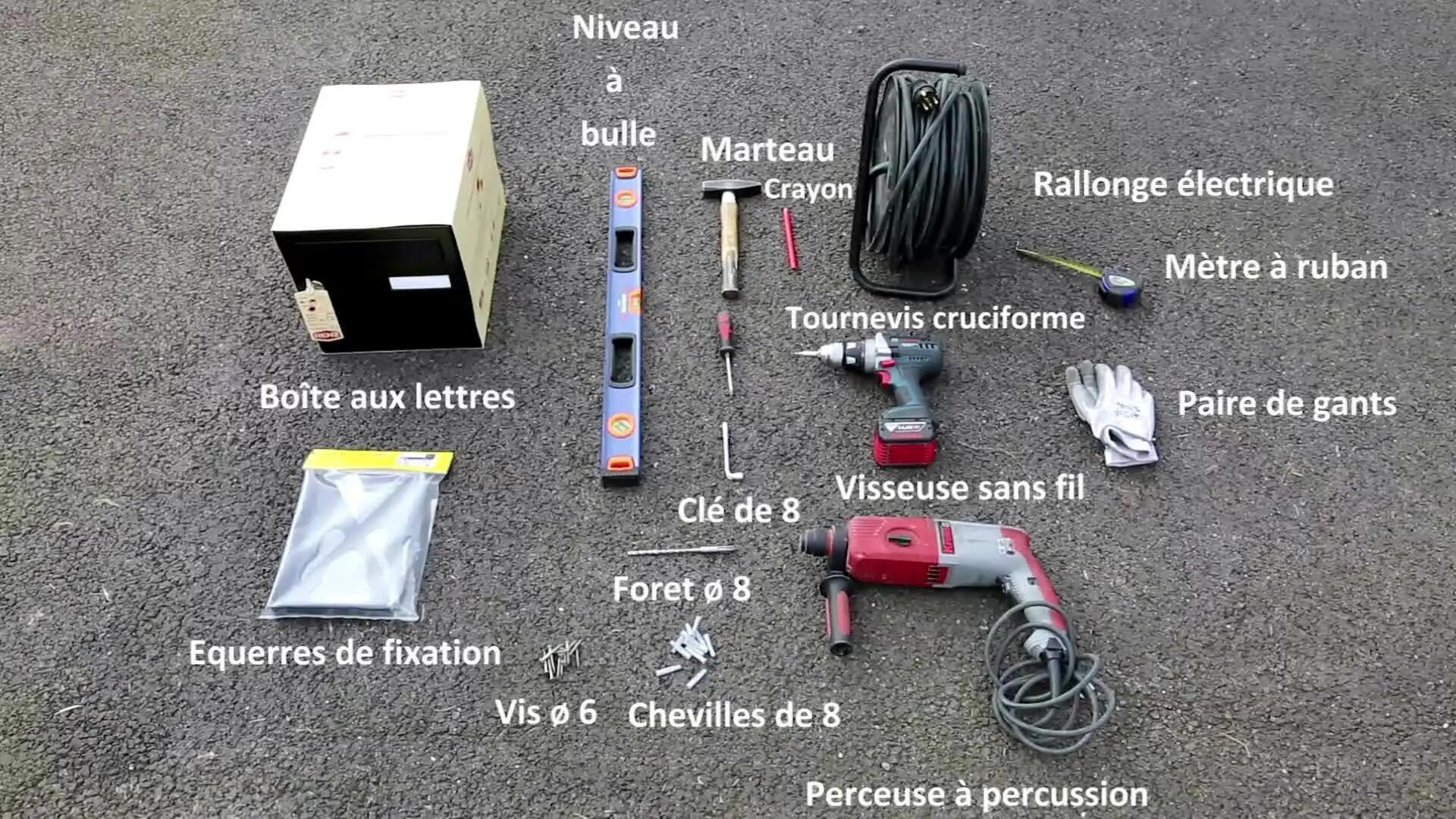 Kit de fixation H.18 x l.25 x P.3 cm RENZ, blanc - 7