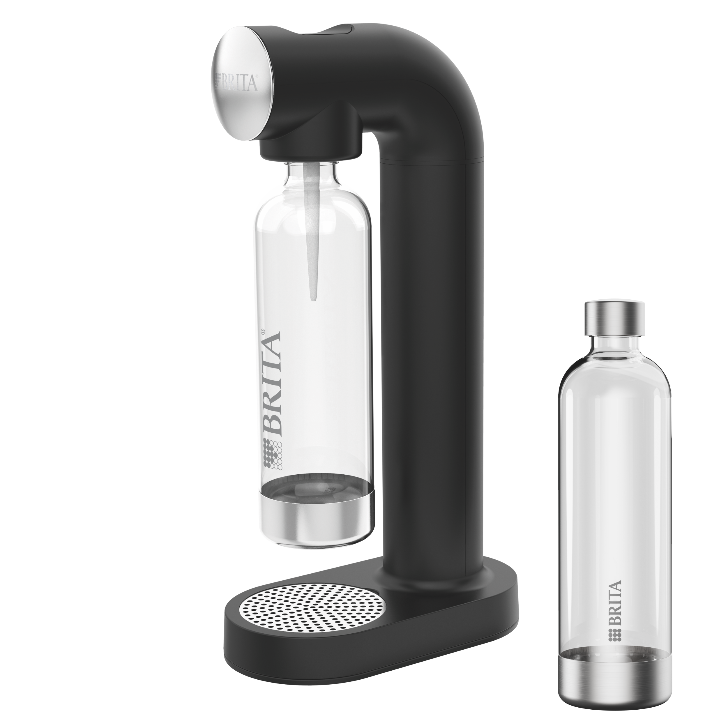 Zestaw saturator do gazowania wody z butelką SodaOne Brita czarny