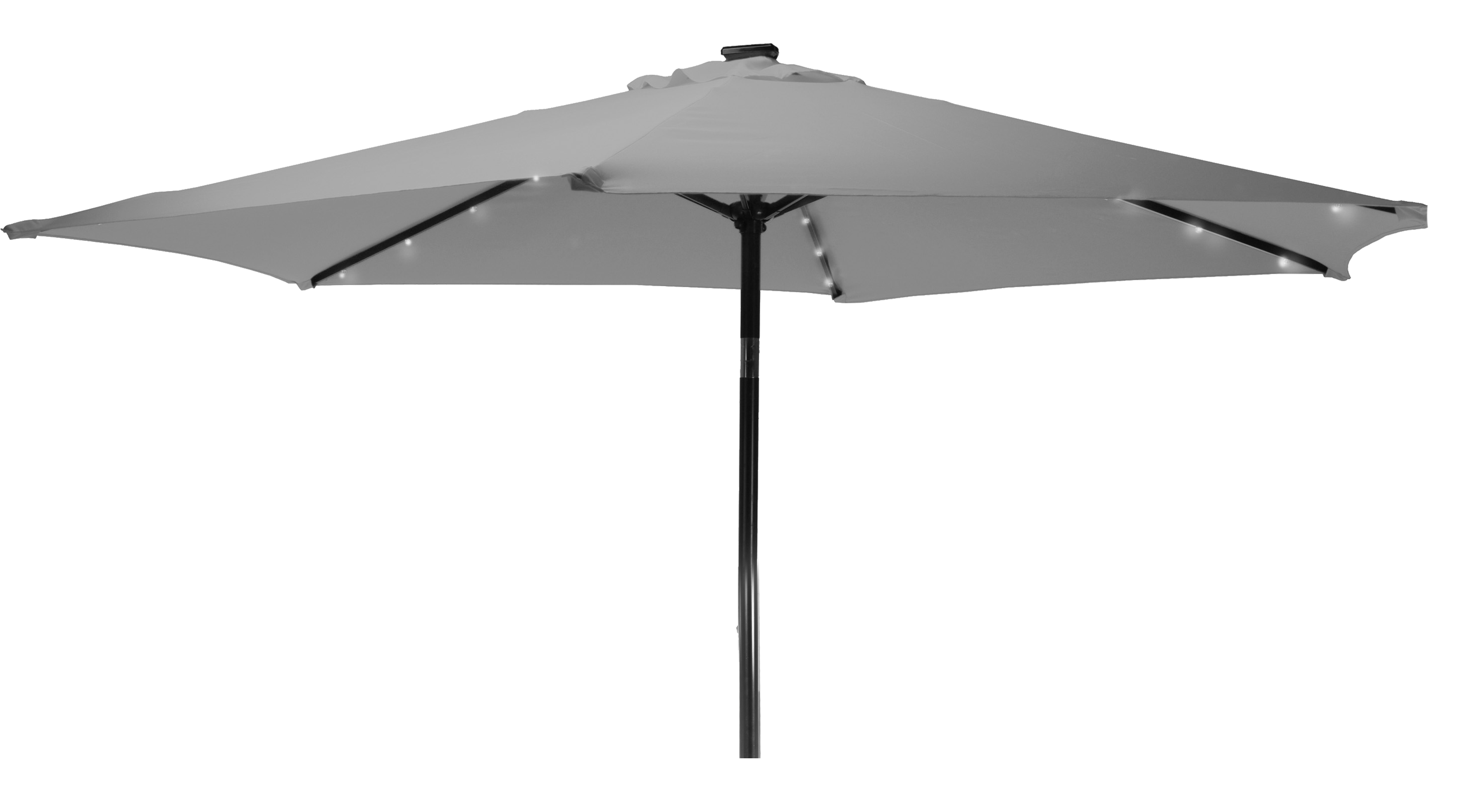 Parasol ogrodowy Led 270x270x232 cm szary