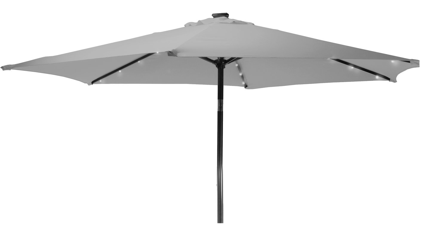 Parasol ogrodowy Led 270x270x232 cm szary