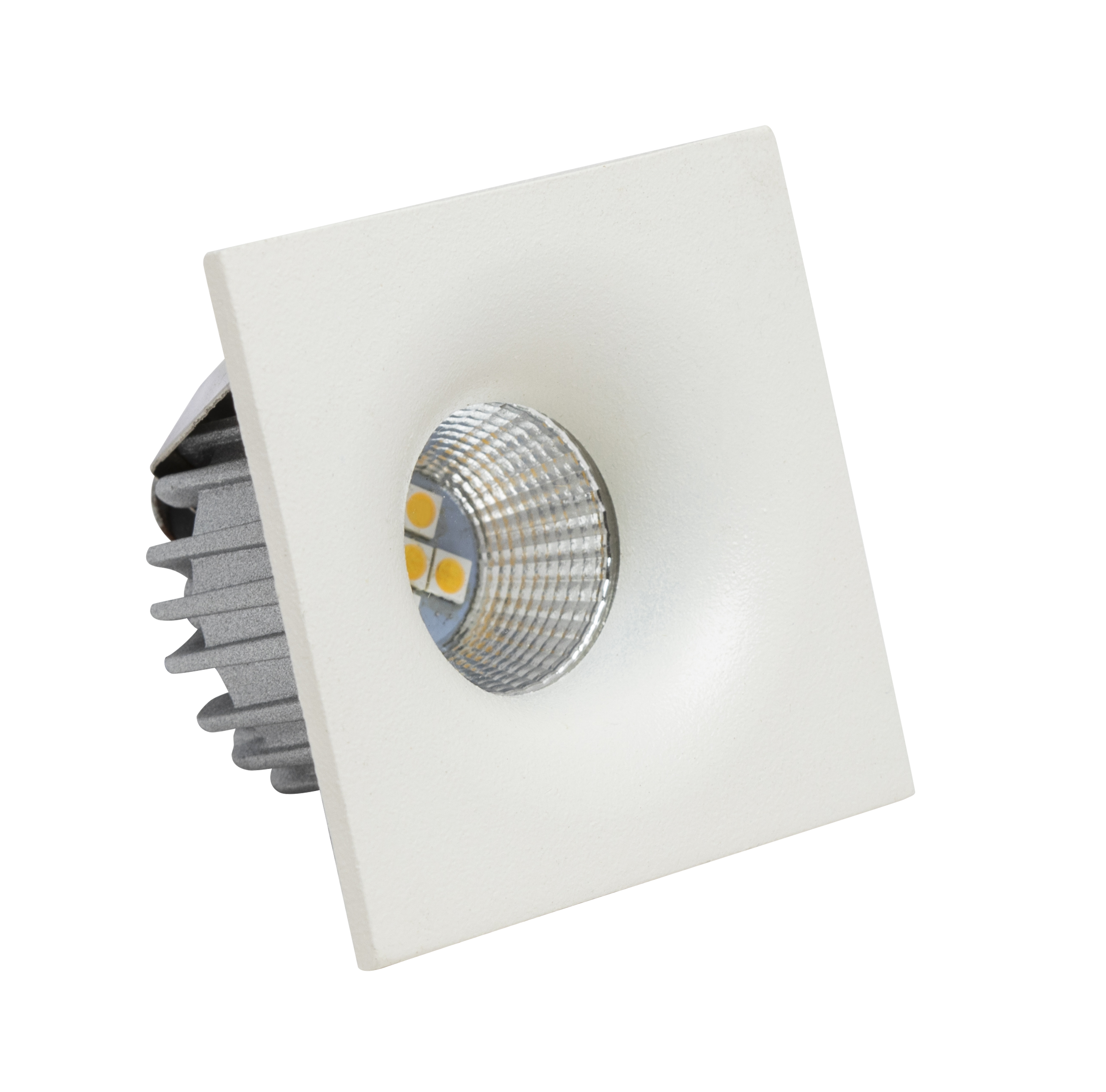 Foco empotrable led cuadrada blanco 1024lm blanco neutro ip20 10.5cm