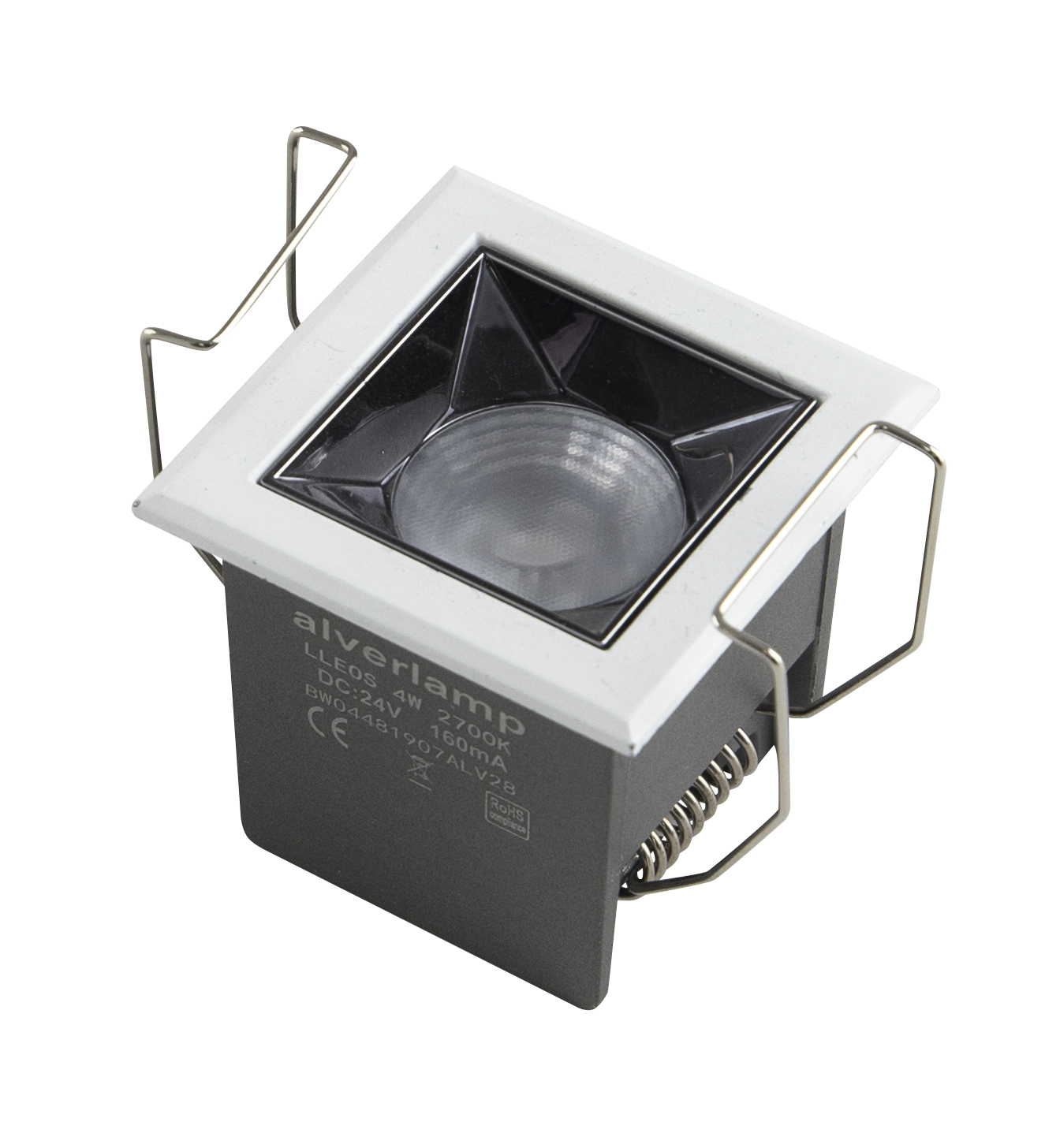 Foco empotrable led cuadrada blanco 512lm blanco neutro ip20 5.4cm