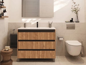 Muebles de Baño Online Outlet Baratos con Lavabo  Muebles para baños  modernos, Muebles de baño, Arreglar los muebles