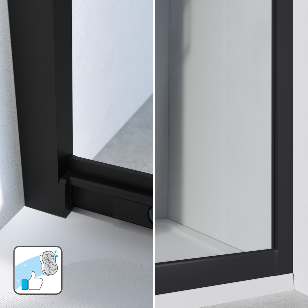Kit vetro per doccia ad apertura scorrevole Easy L 80 x H 190cm, Sp. 6 mm - 7