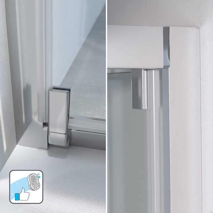 Mampara de ducha frontal plegable Easy