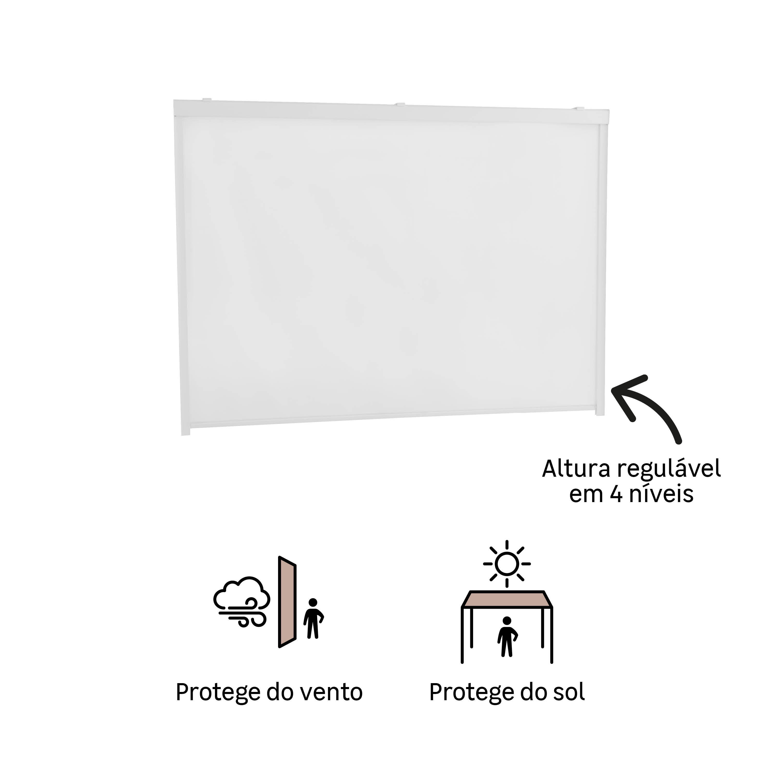 Cortina para pérgola branco 210x290 cm Naterial Clima Bio - 5