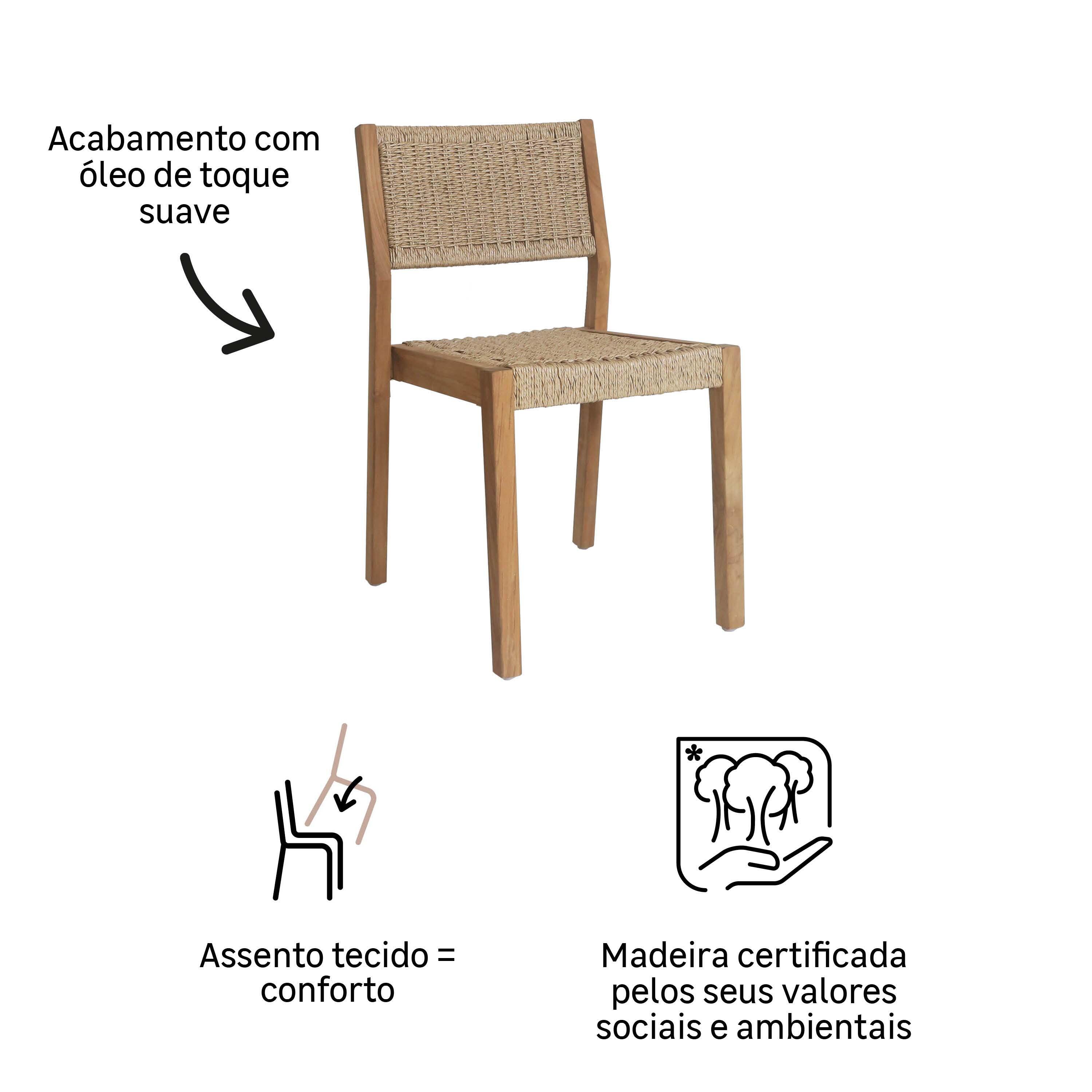 Cadeira de vime NATERIAL Ribeira - 2